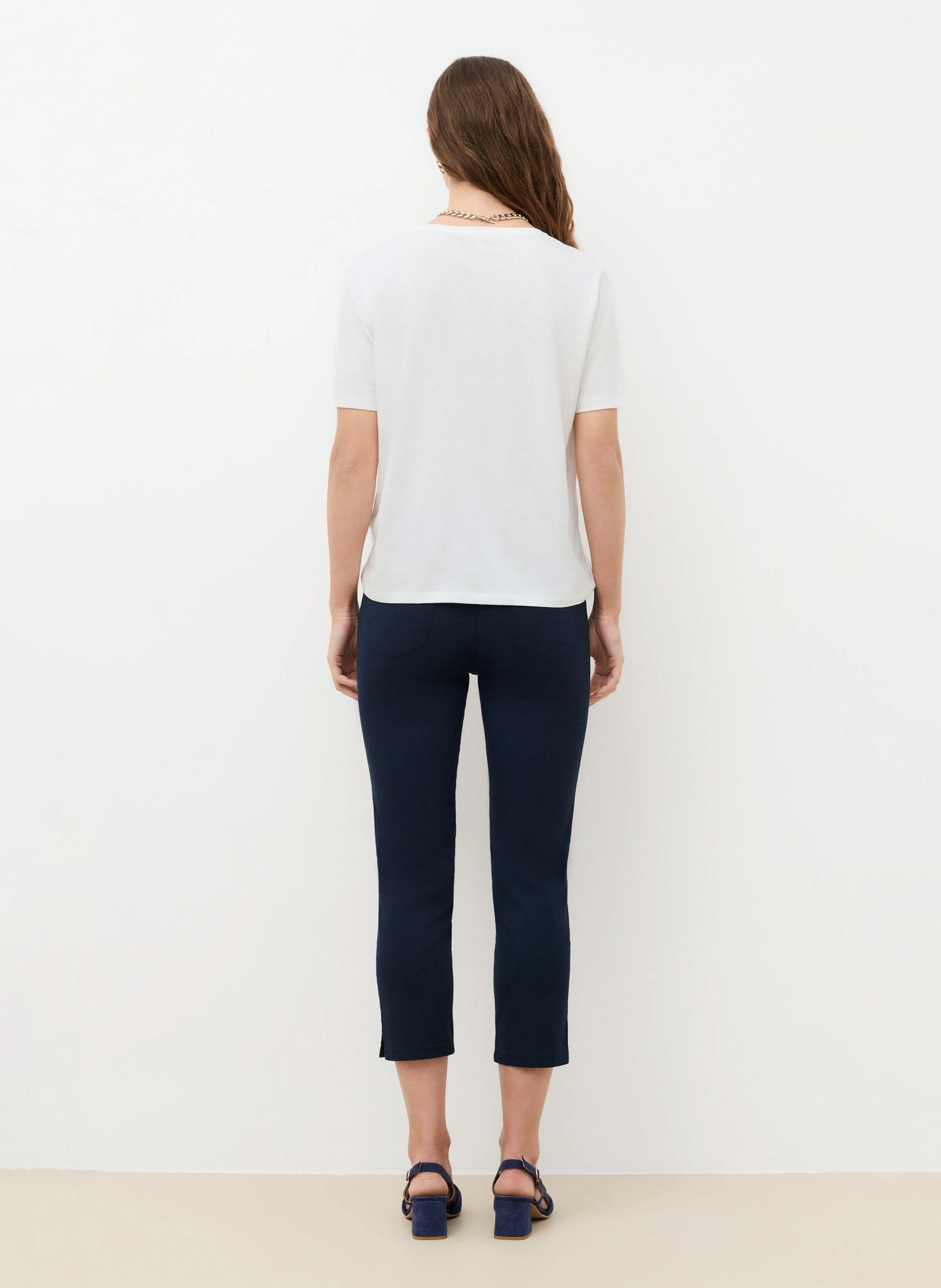 Katoenen T-shirt met ronde hals CAROLL Rood