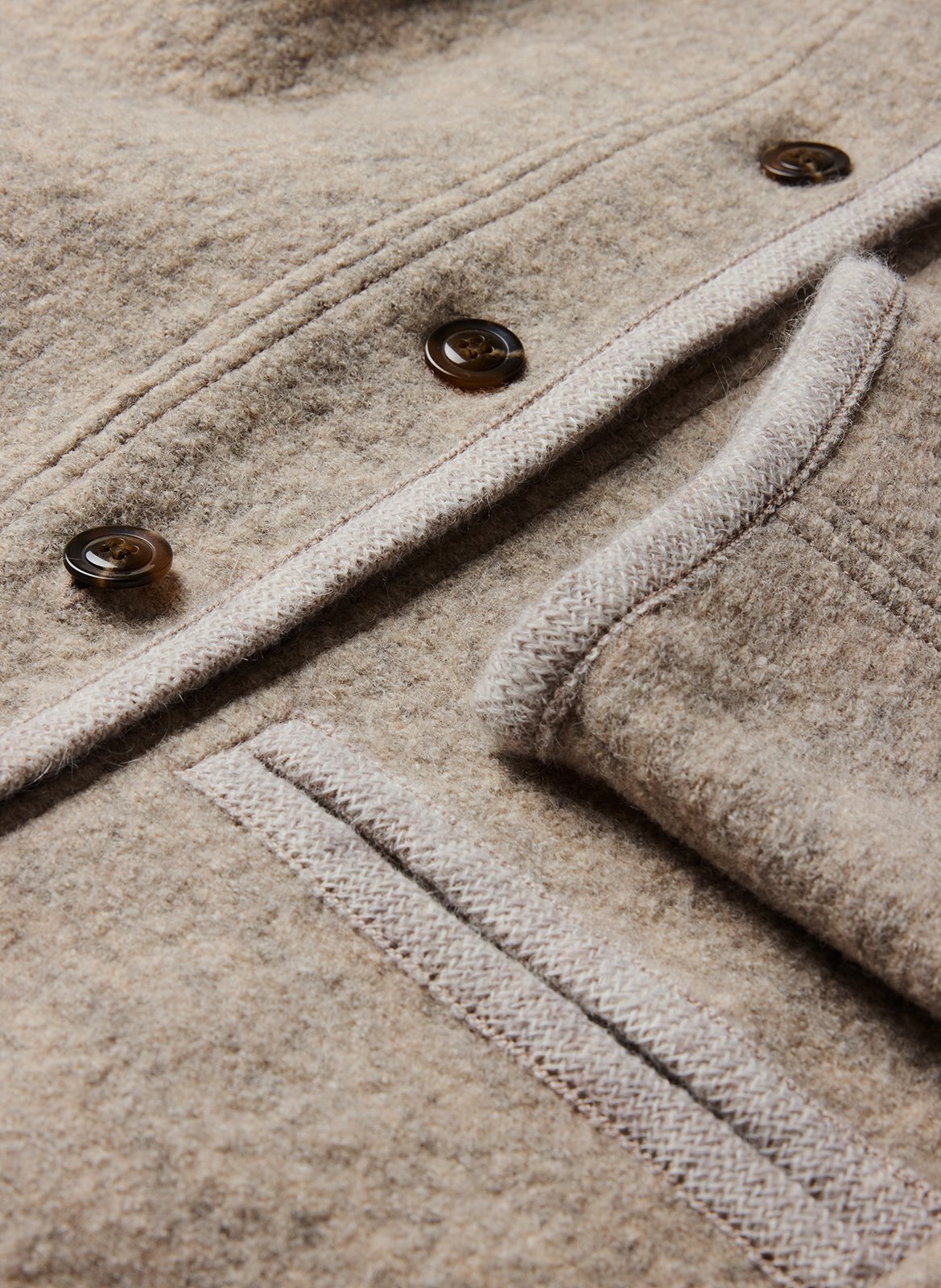 Recht, wollen jasje | Beige SOEUR Dames
