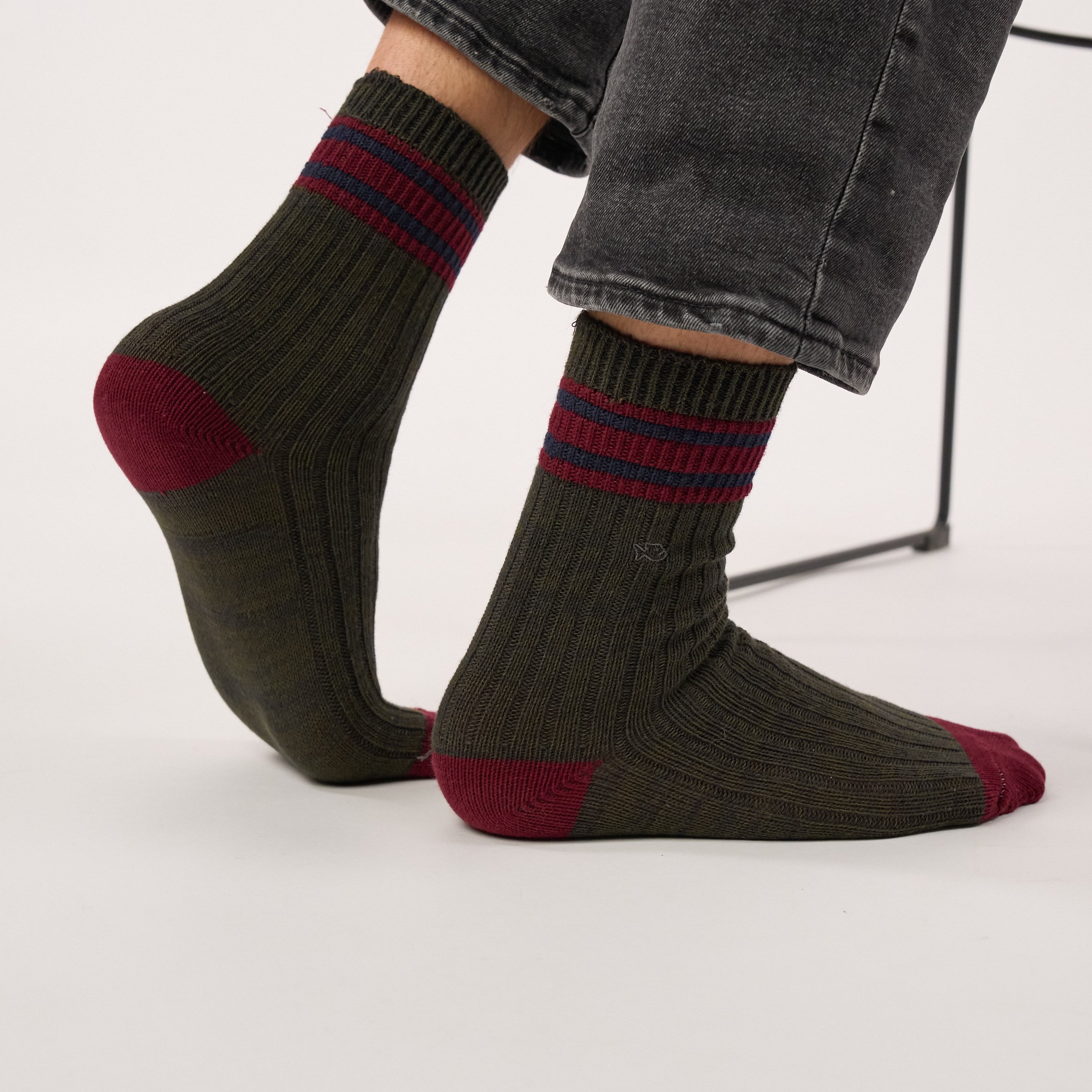 Thick cotton club socks | Green BILLYBELT Men