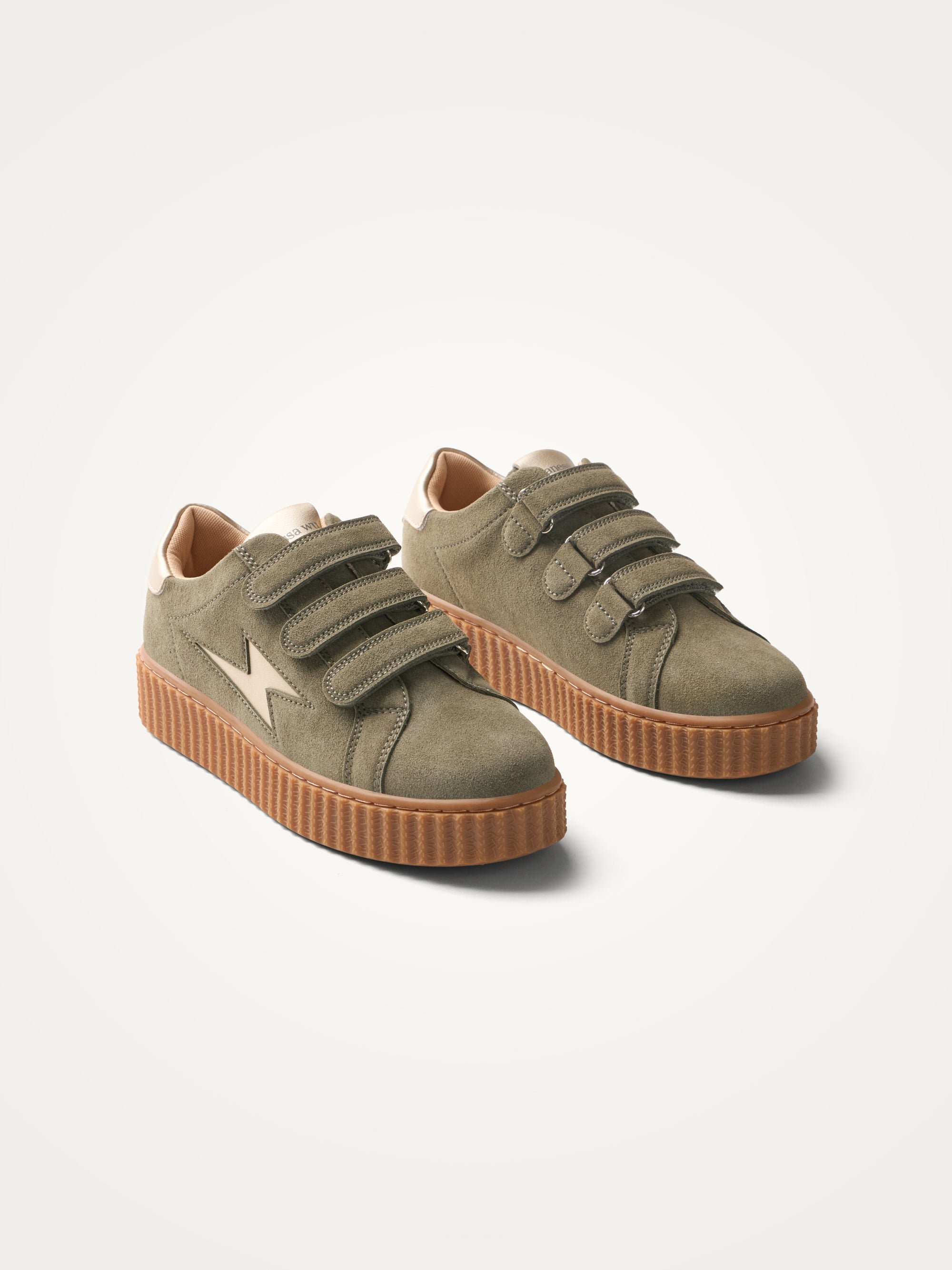 Low Velcro trainers VANESSA WU Khaki