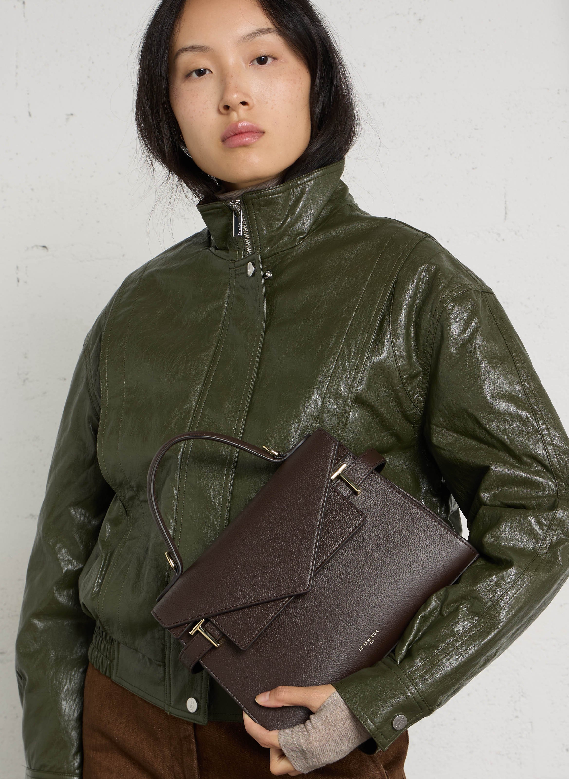 Sac à main en cuir | Marron LE TANNEUR Femme