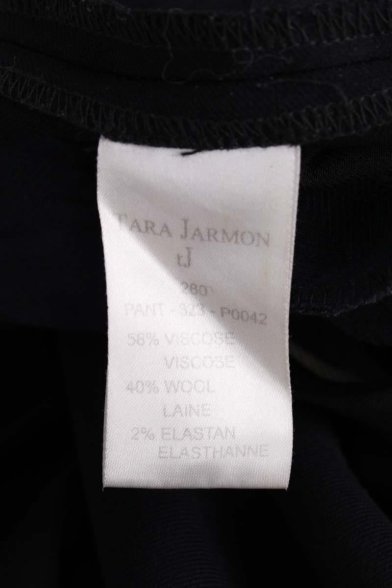 Slim trousers TARA JARMON - Seconde Main Black