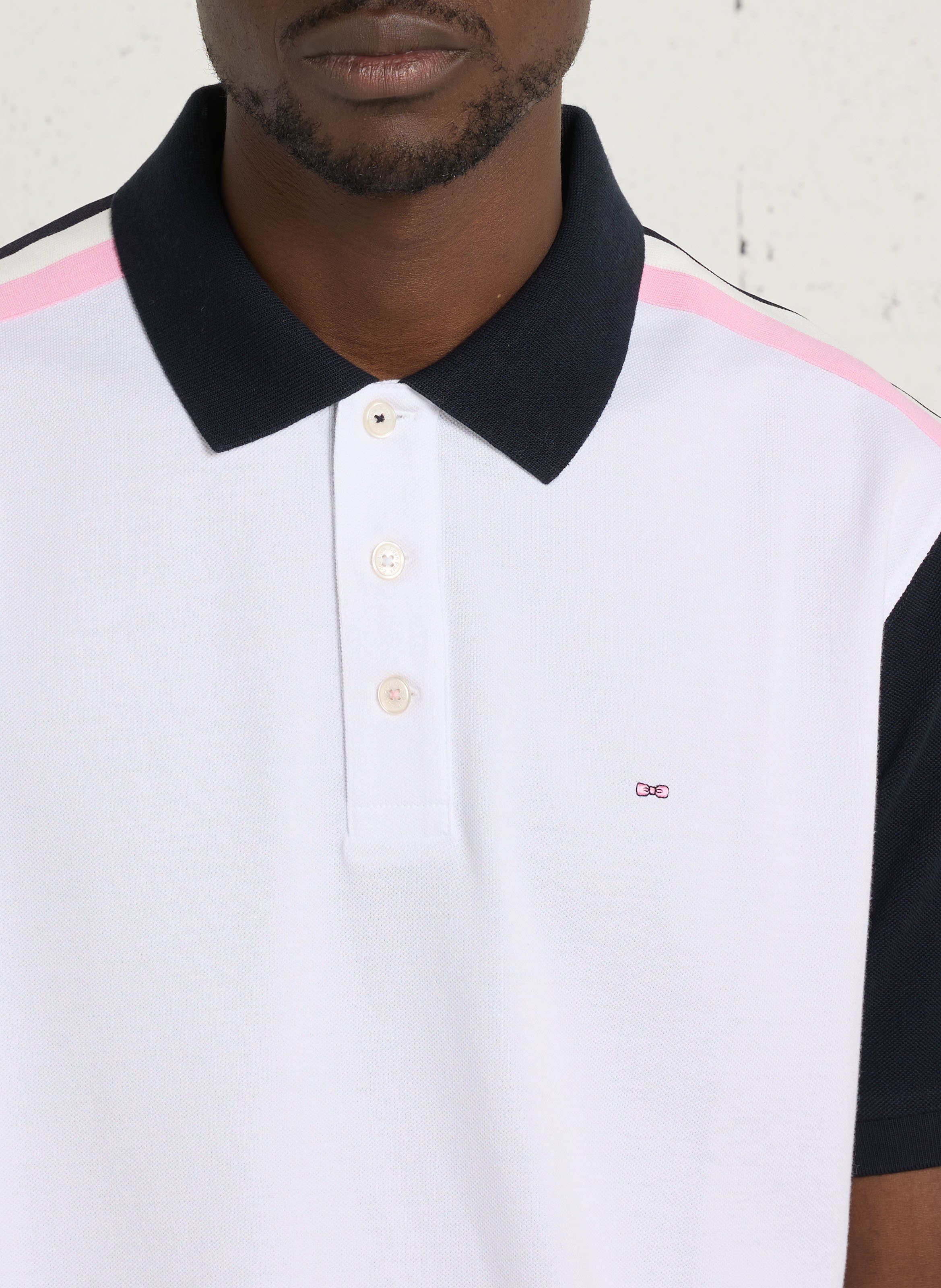 Polo manches courtes en coton EDEN PARK Bleu