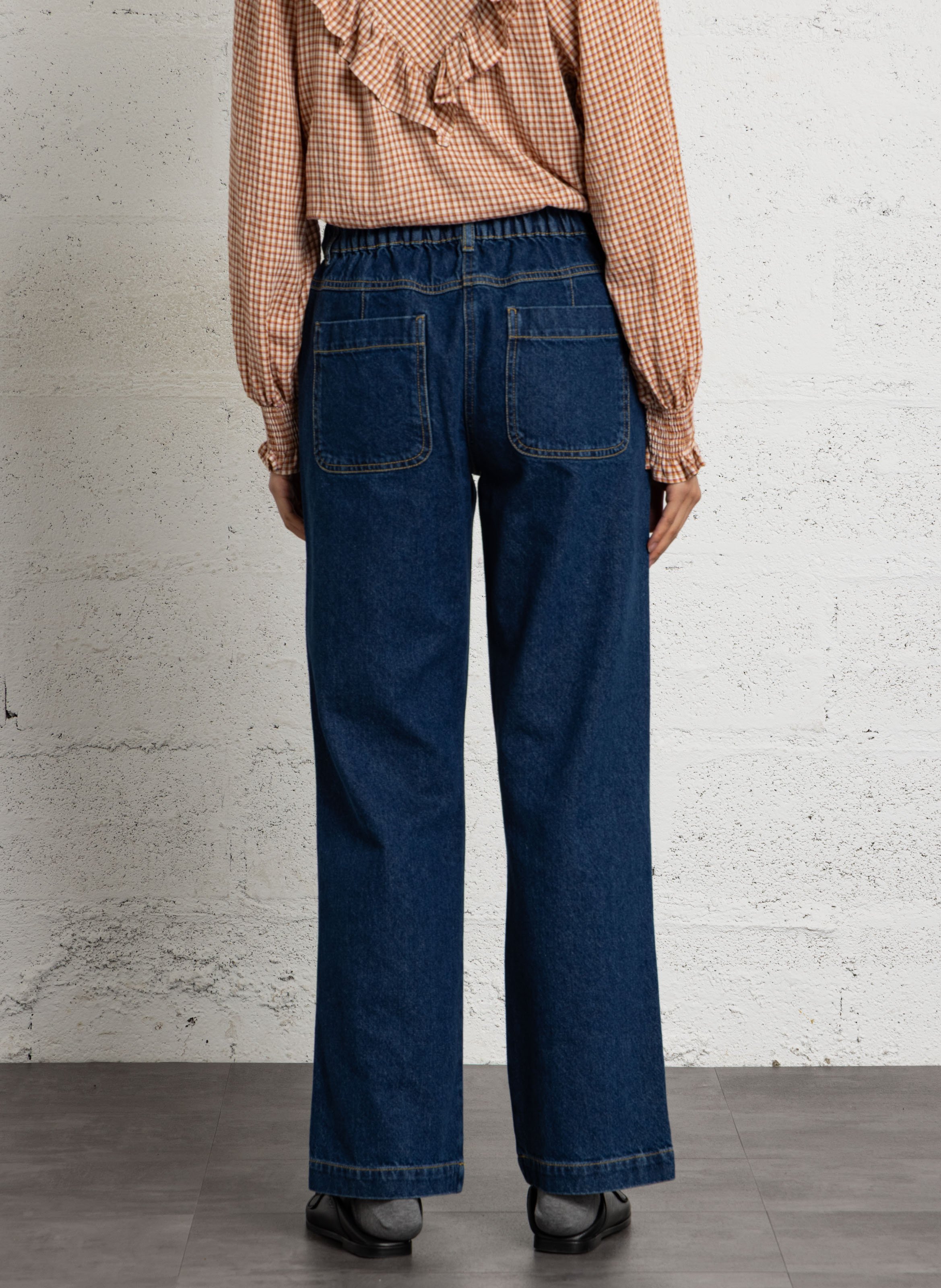 Jean droit en coton ARMOR LUX Bleu