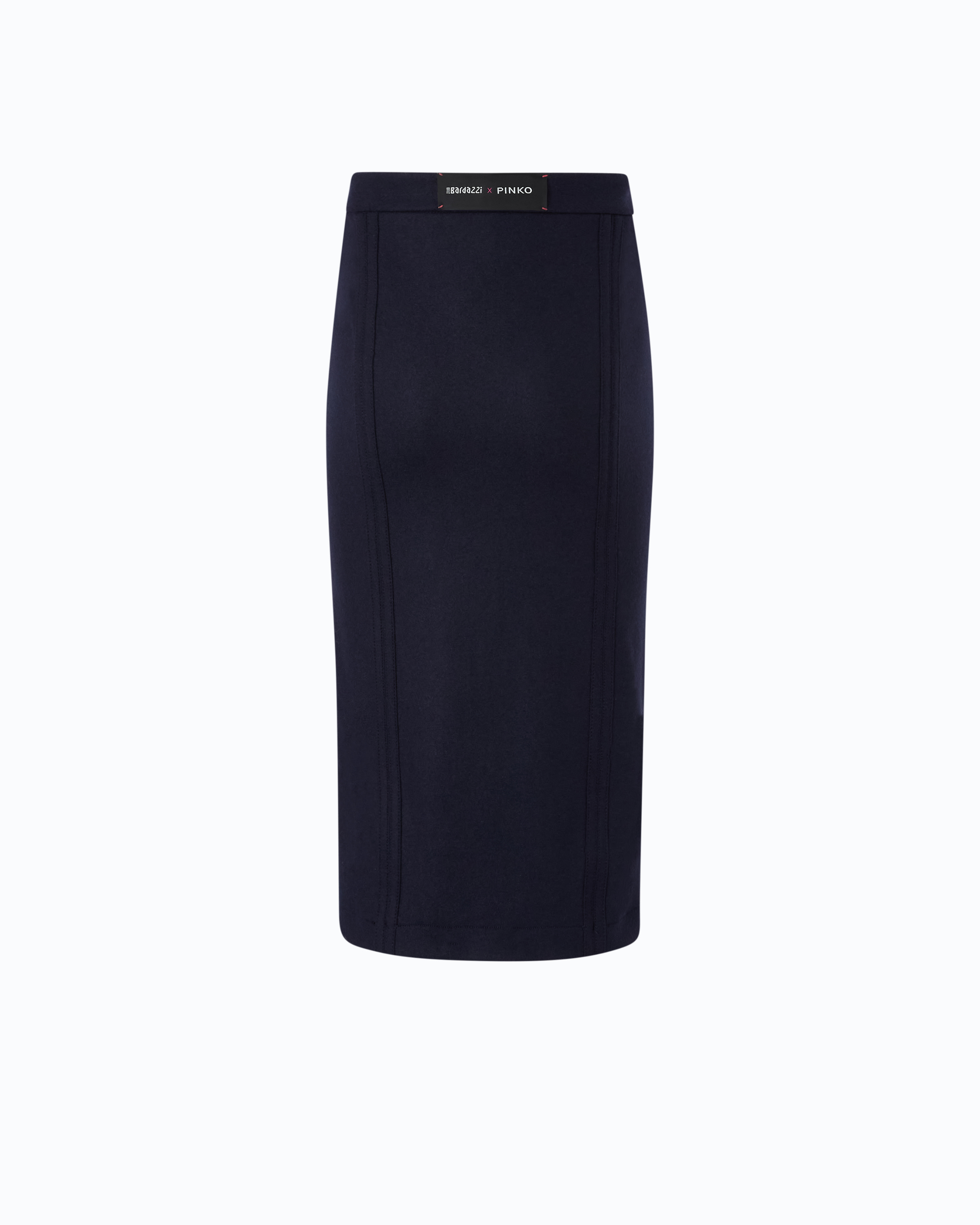 Jupe crayon en flanelle PINKO Bleu