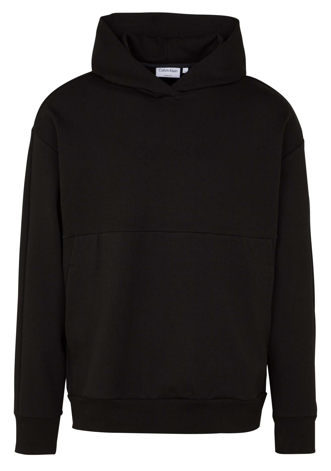 Loose-fit cotton hoodie CALVIN KLEIN Black