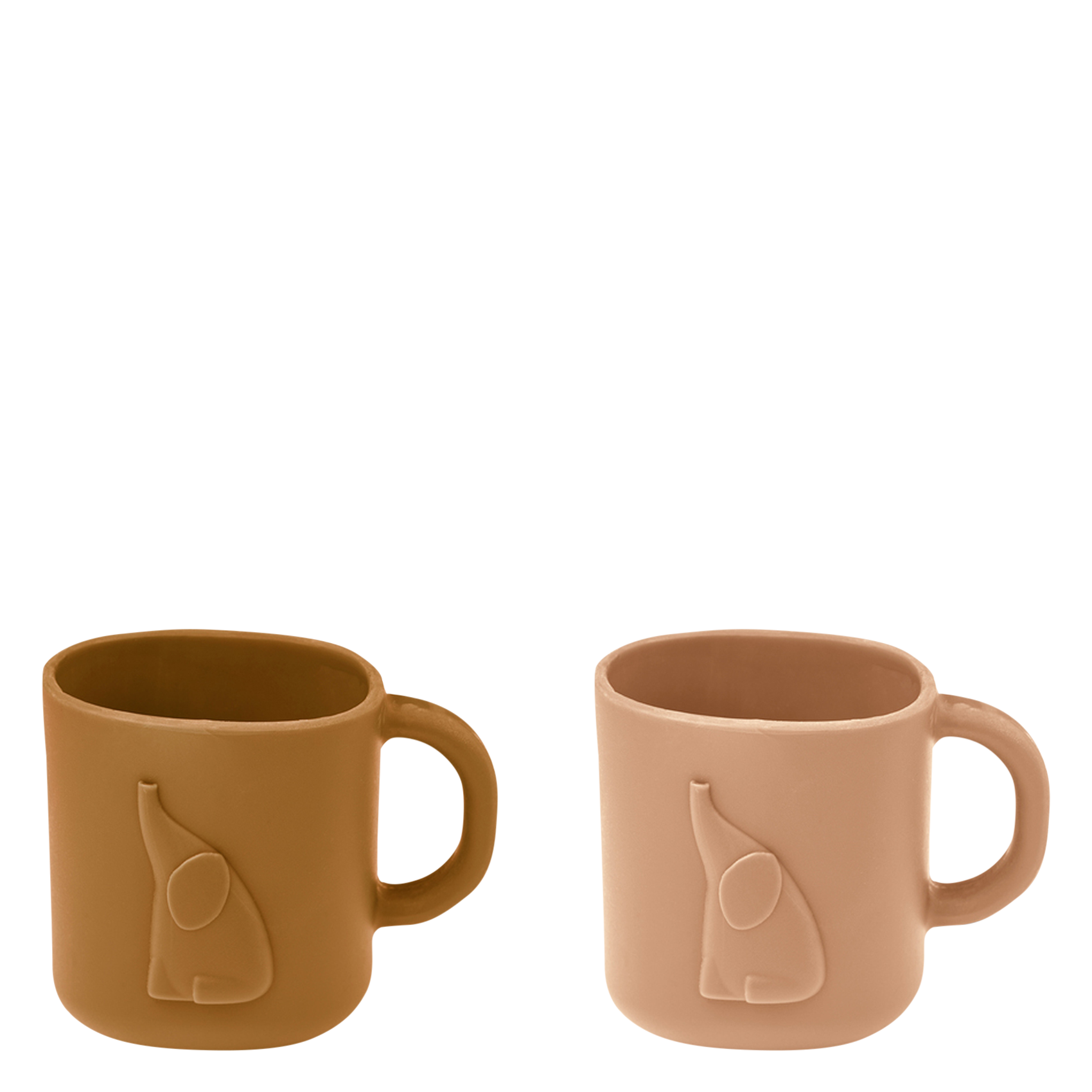 Tasse en silicone avec motif 3D ludique CHAVES Tuscany rose  golden caramel