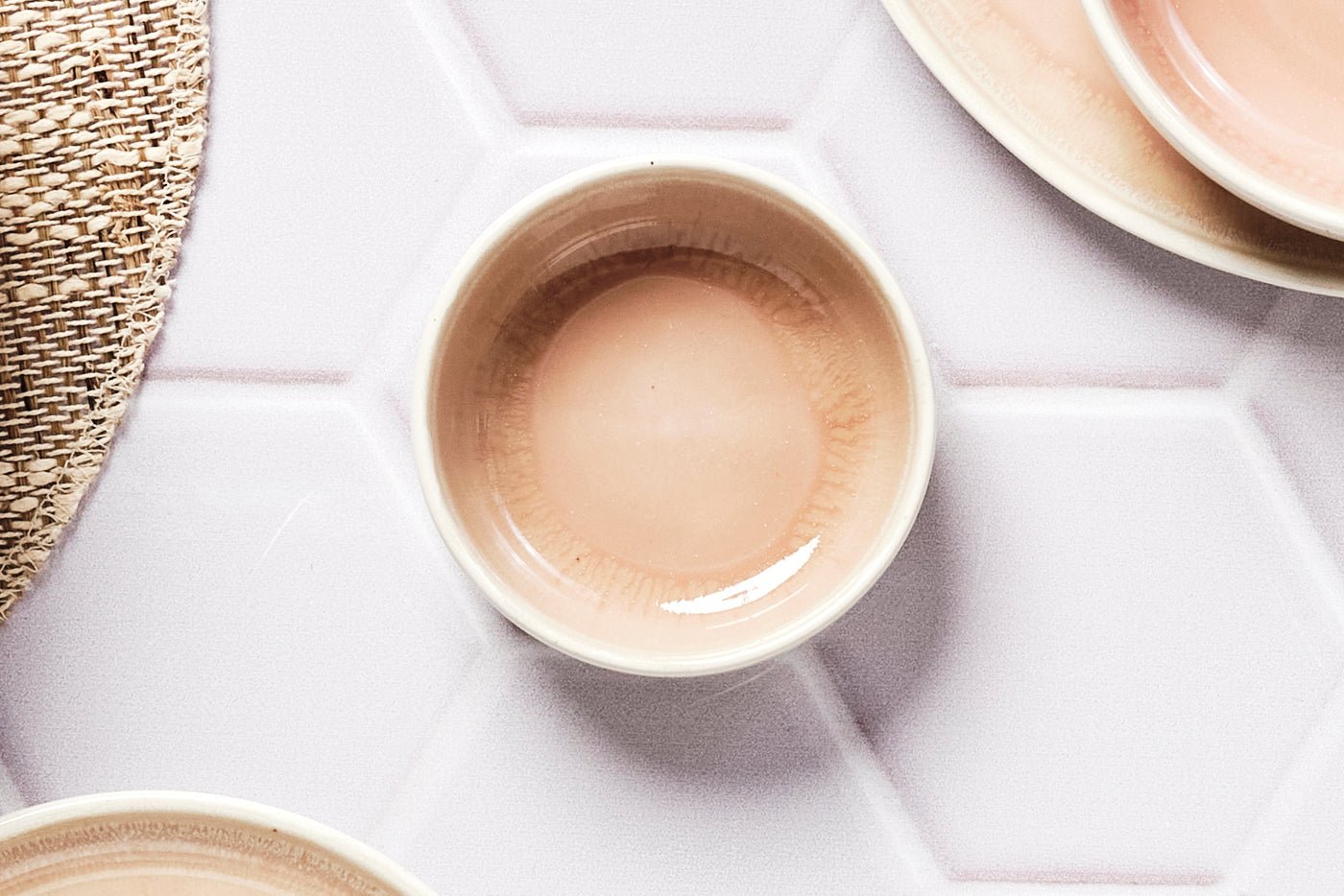 Oxygen bowl ø9cm - 6 pieces - powder pink BJORN Pink