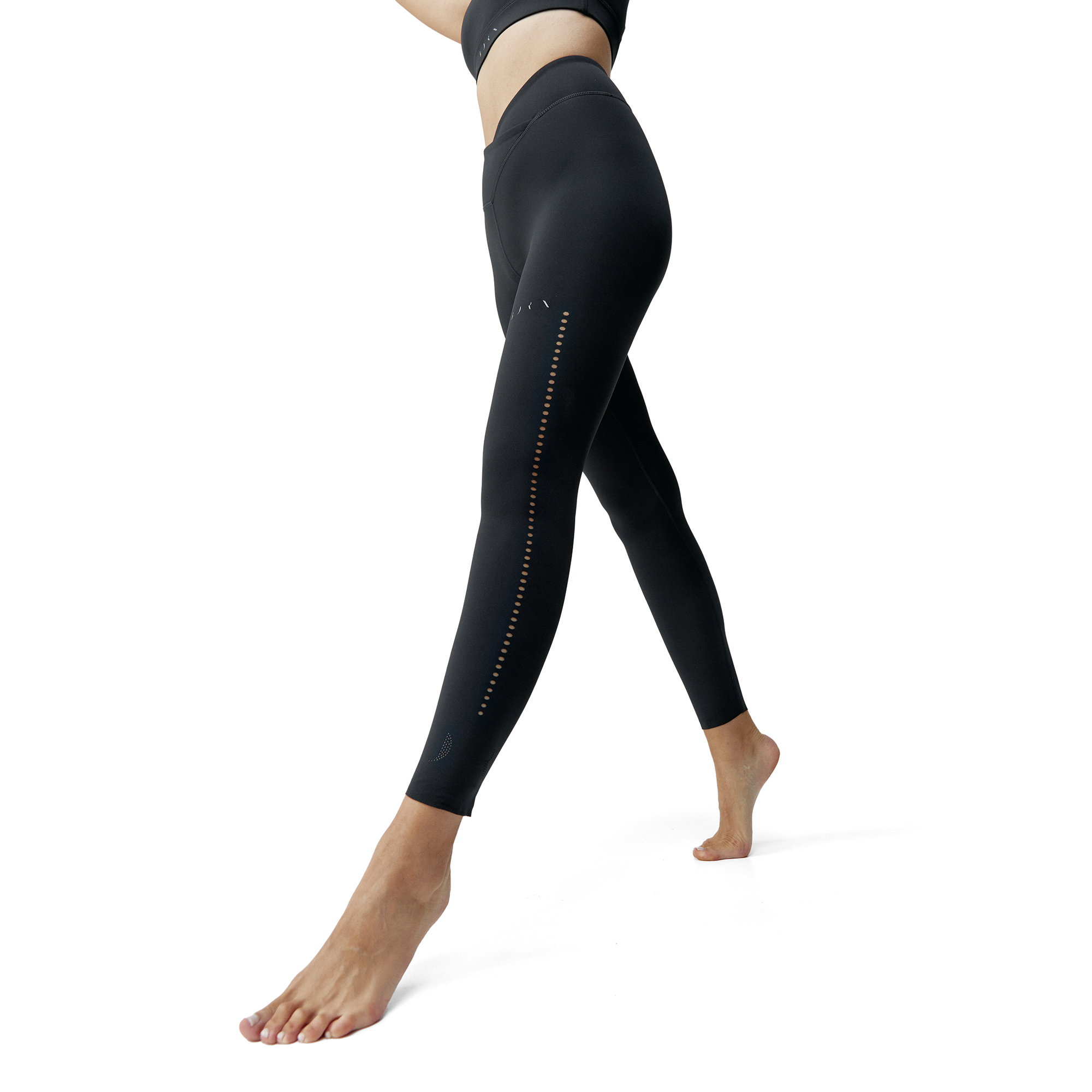 Legging with crossed waistband BORN LIVING YOGA Black