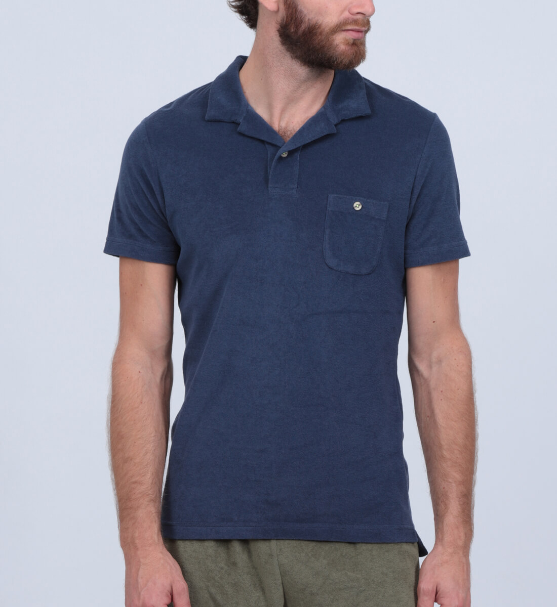 Terry cloth polo GILI'S Blue