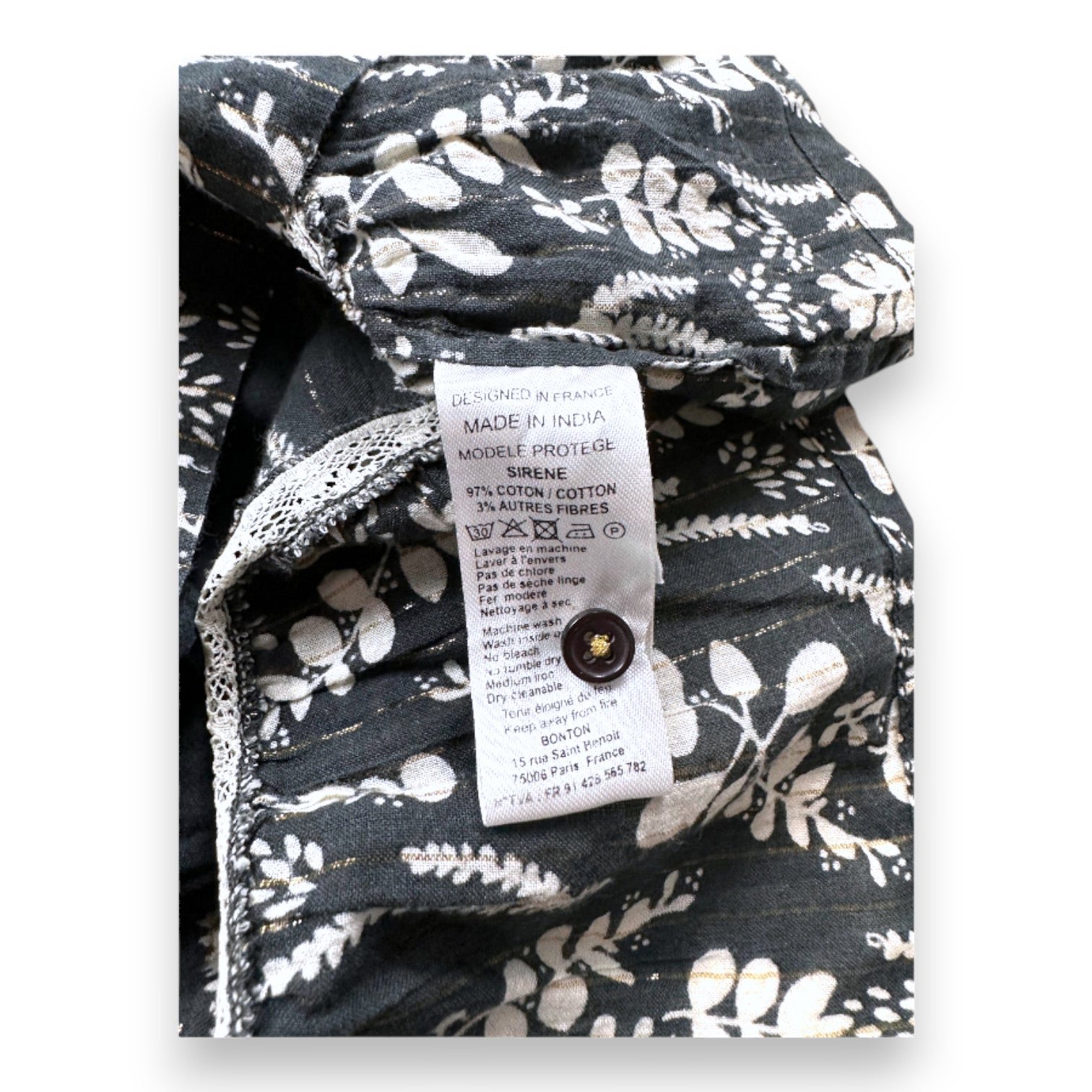 Gray children's dress - 4 years BONTON - Seconde Main Grey