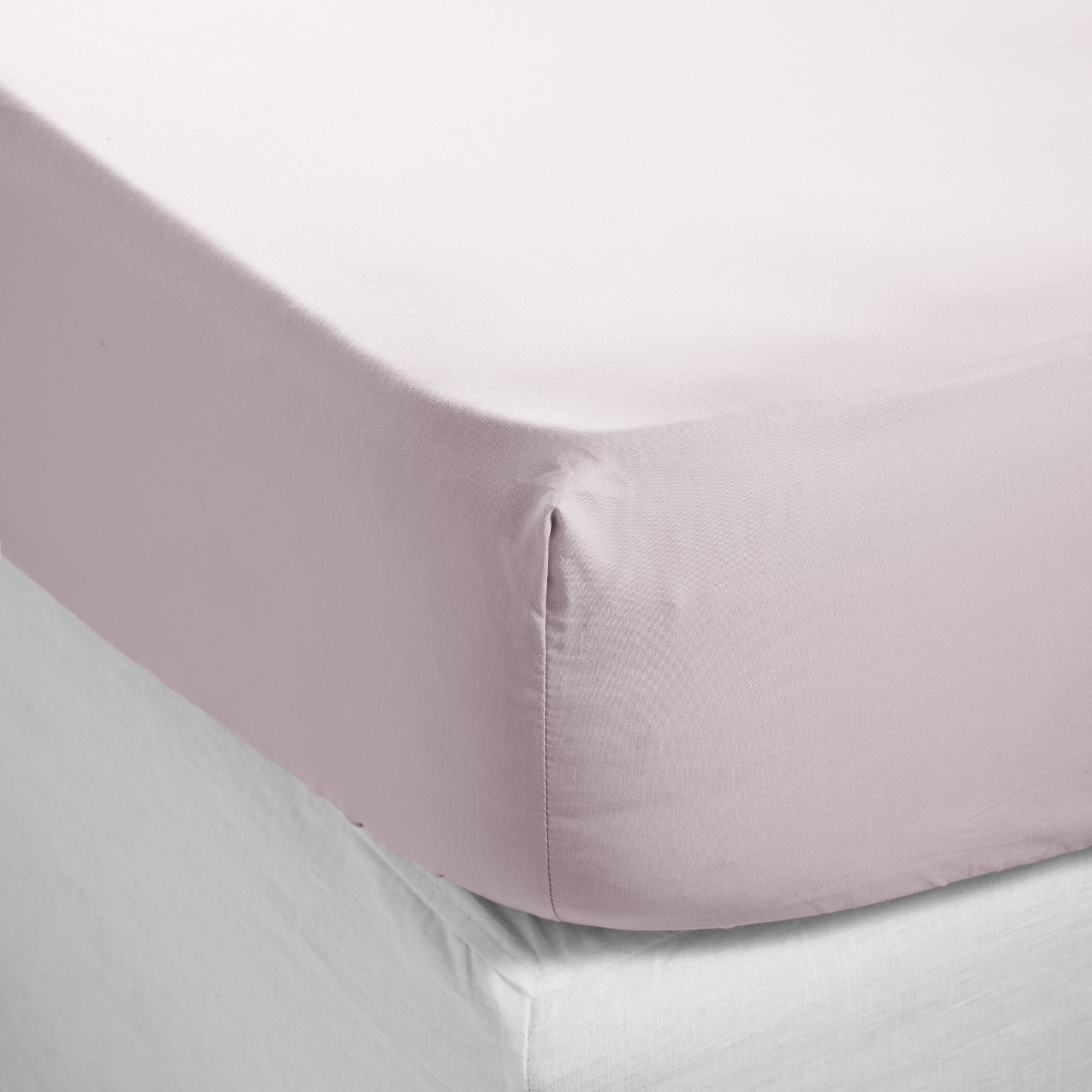 Fitted sheet CELIANE Rose perlé