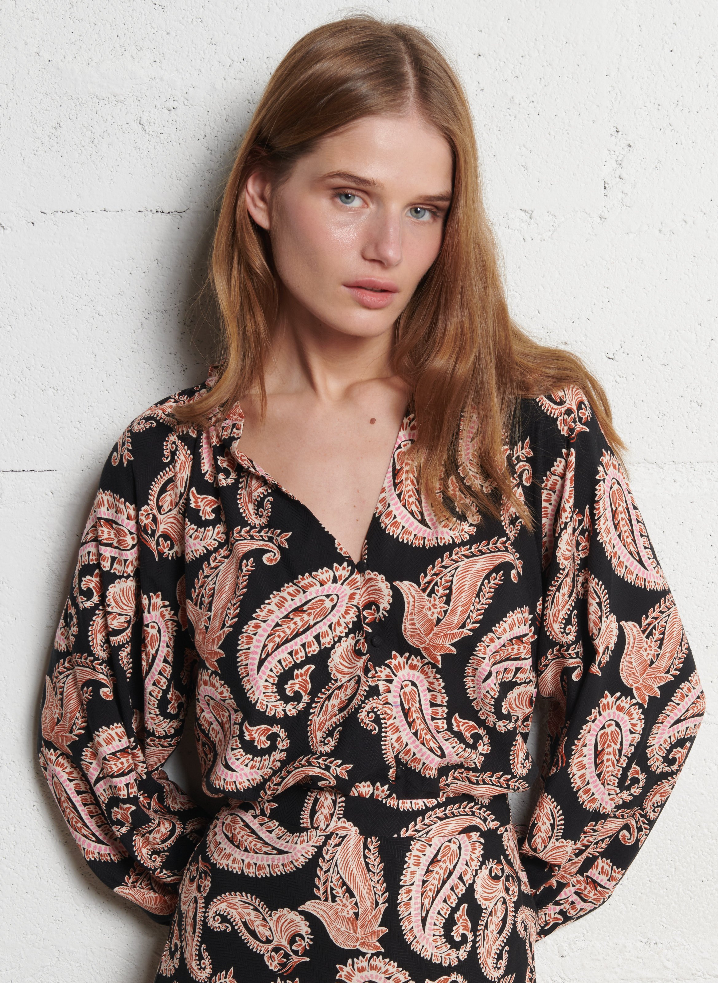 Chemise ample col V LA PETITE ETOILE Multicolore