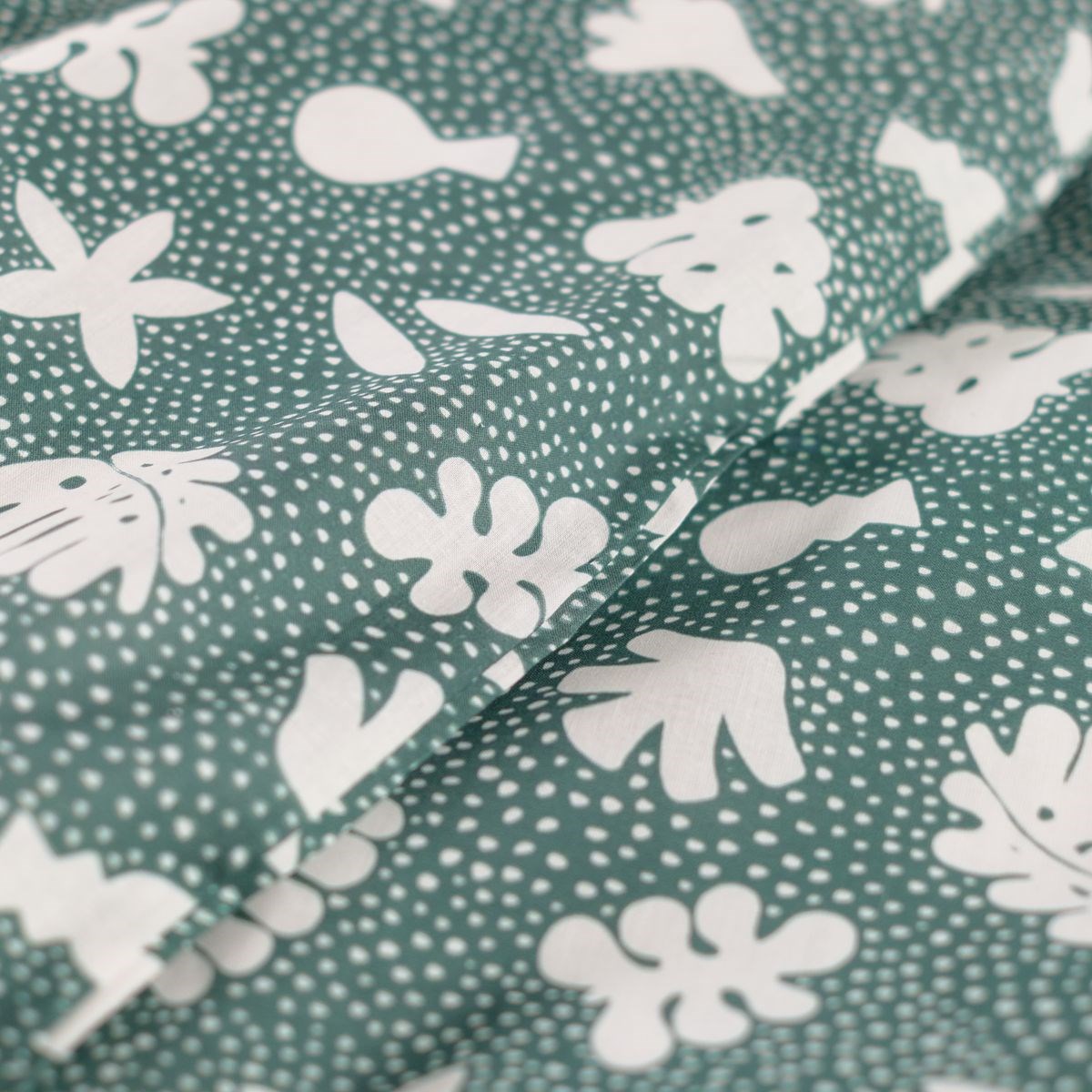 Cotton bedding set TODAY LINGE DE MAISON Green