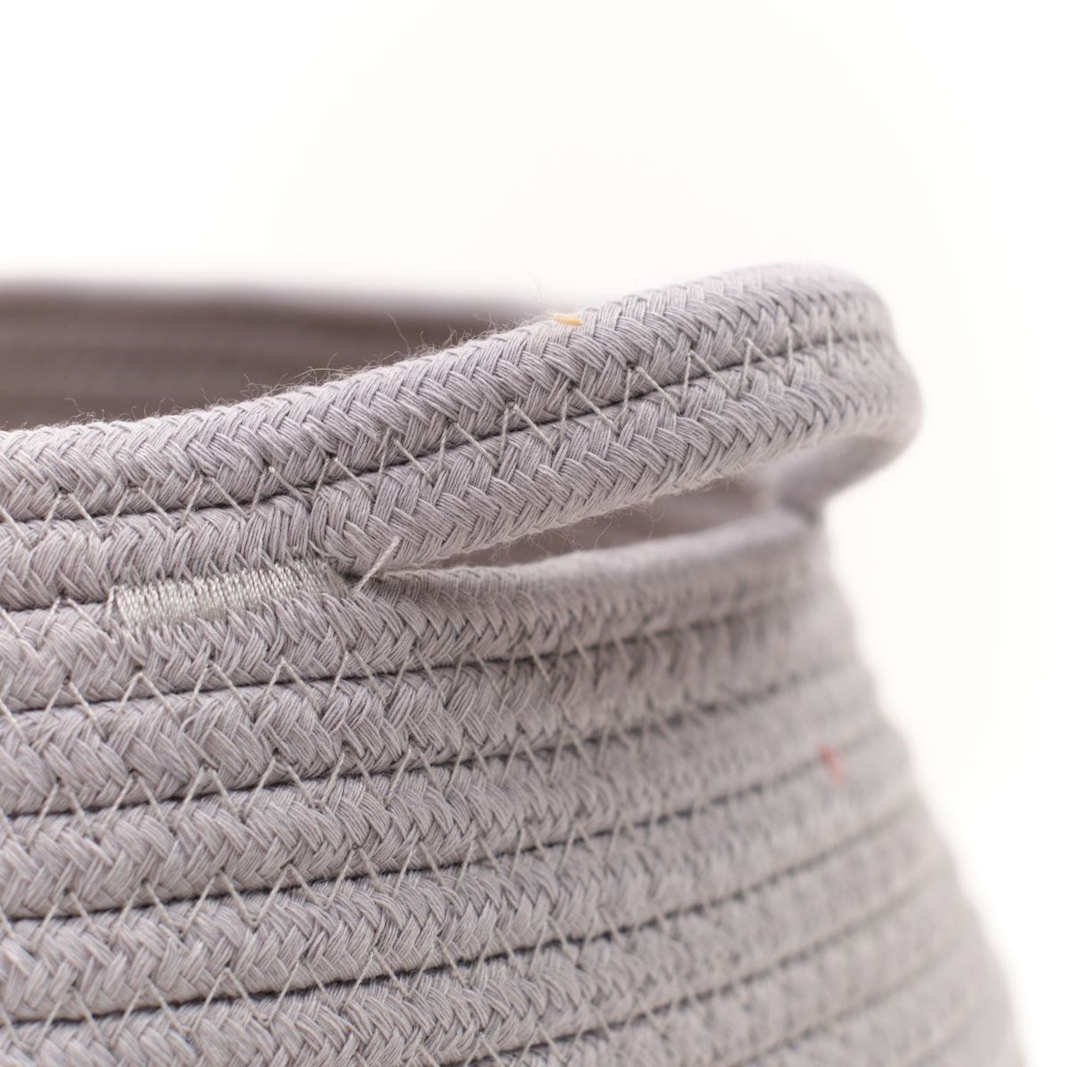 Panier rond en coton FACTORY Gris