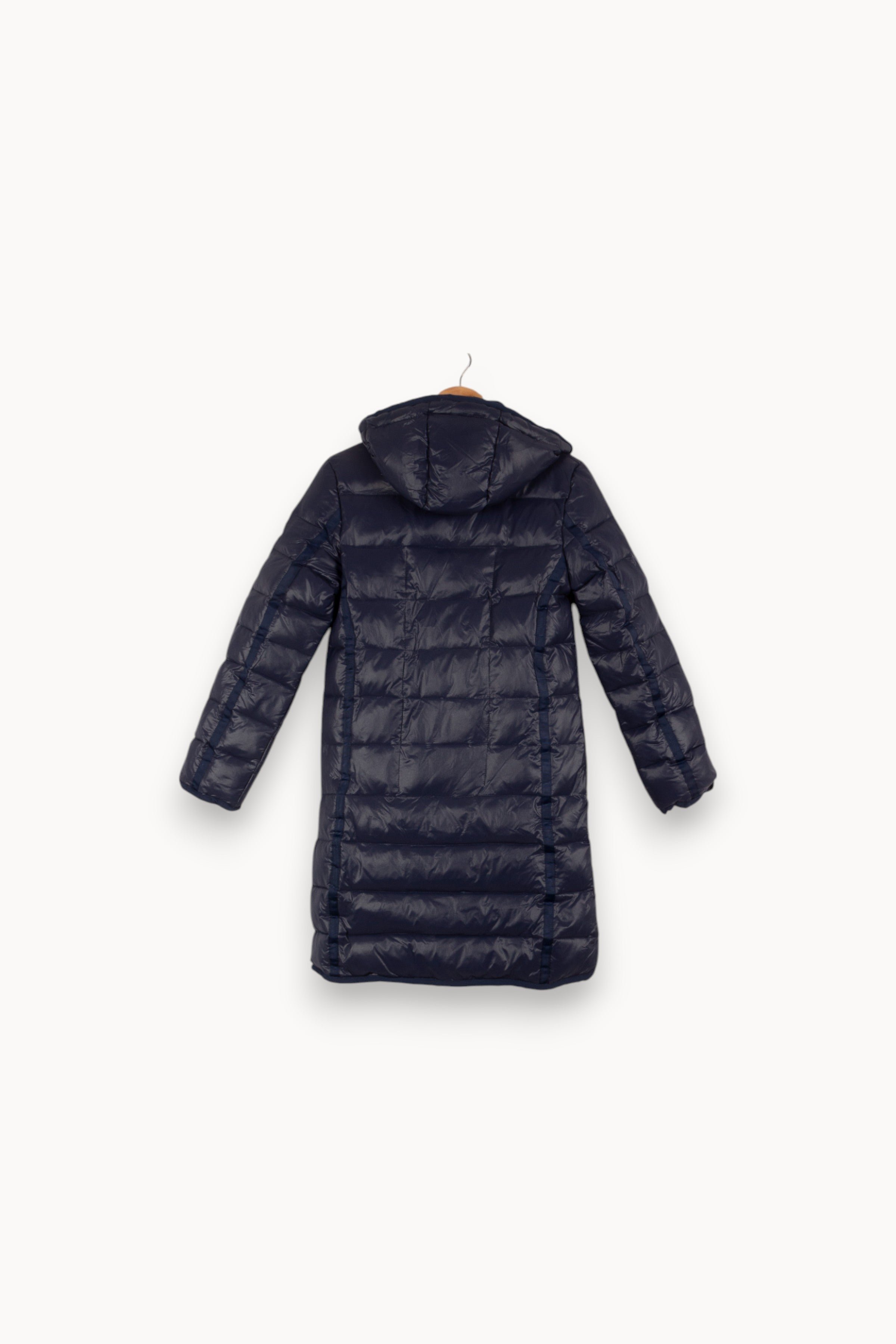 Lightweight quilted padded jacket with high neck MONCLER - Seconde Main Blue