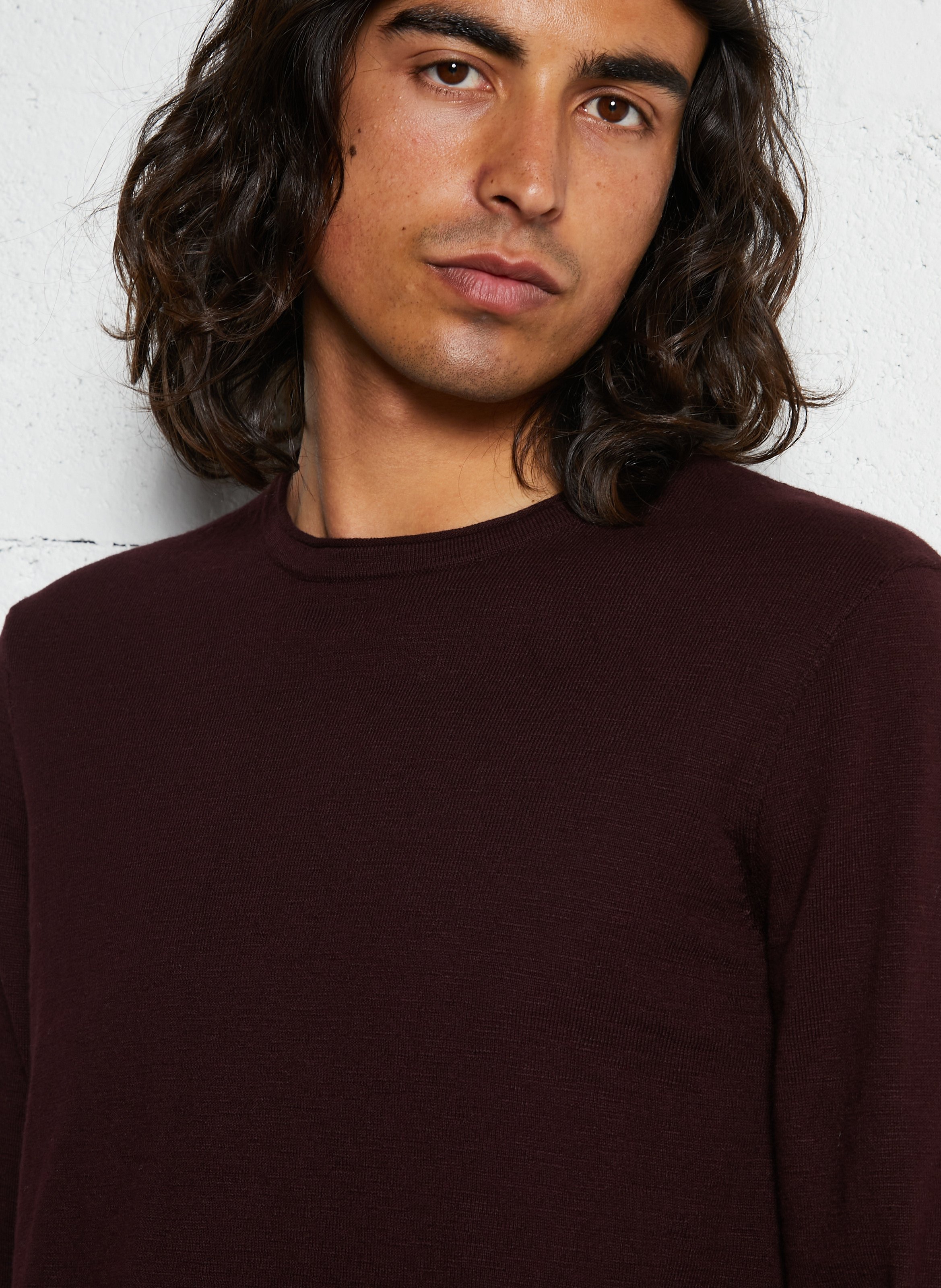 Gerade geschnittener Baumwollpullover IKKS Violett