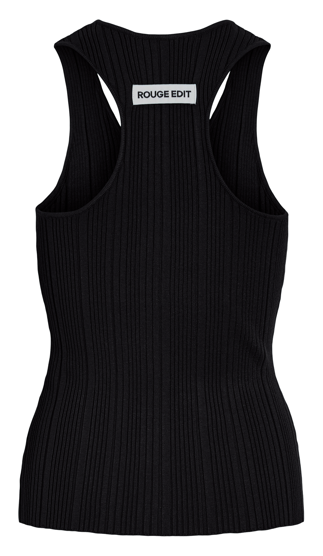 Ribbed Fitted Tank Top ROUGE EDIT Grey