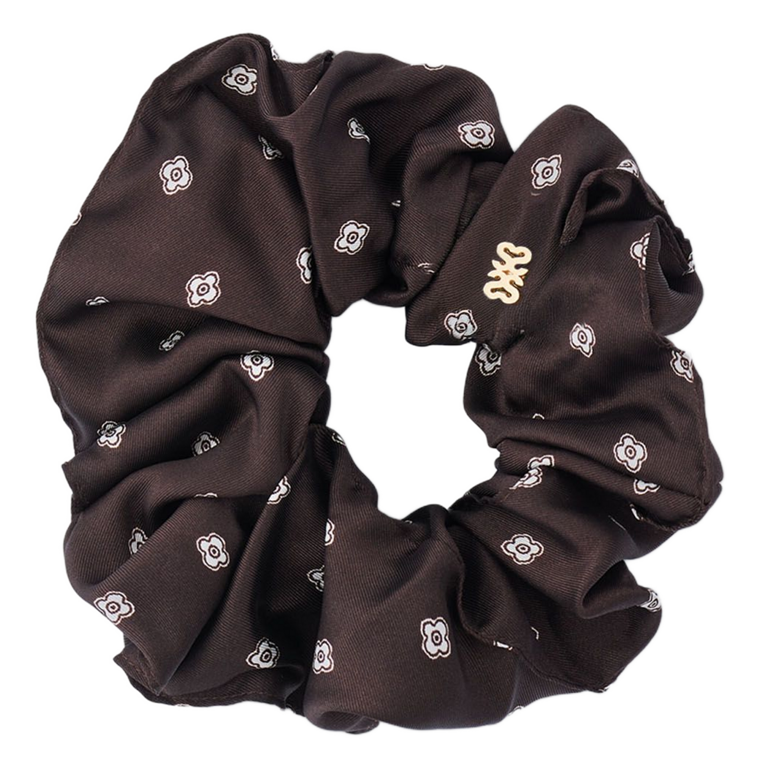 Chouchou imprimé foulard SANDRO Marron