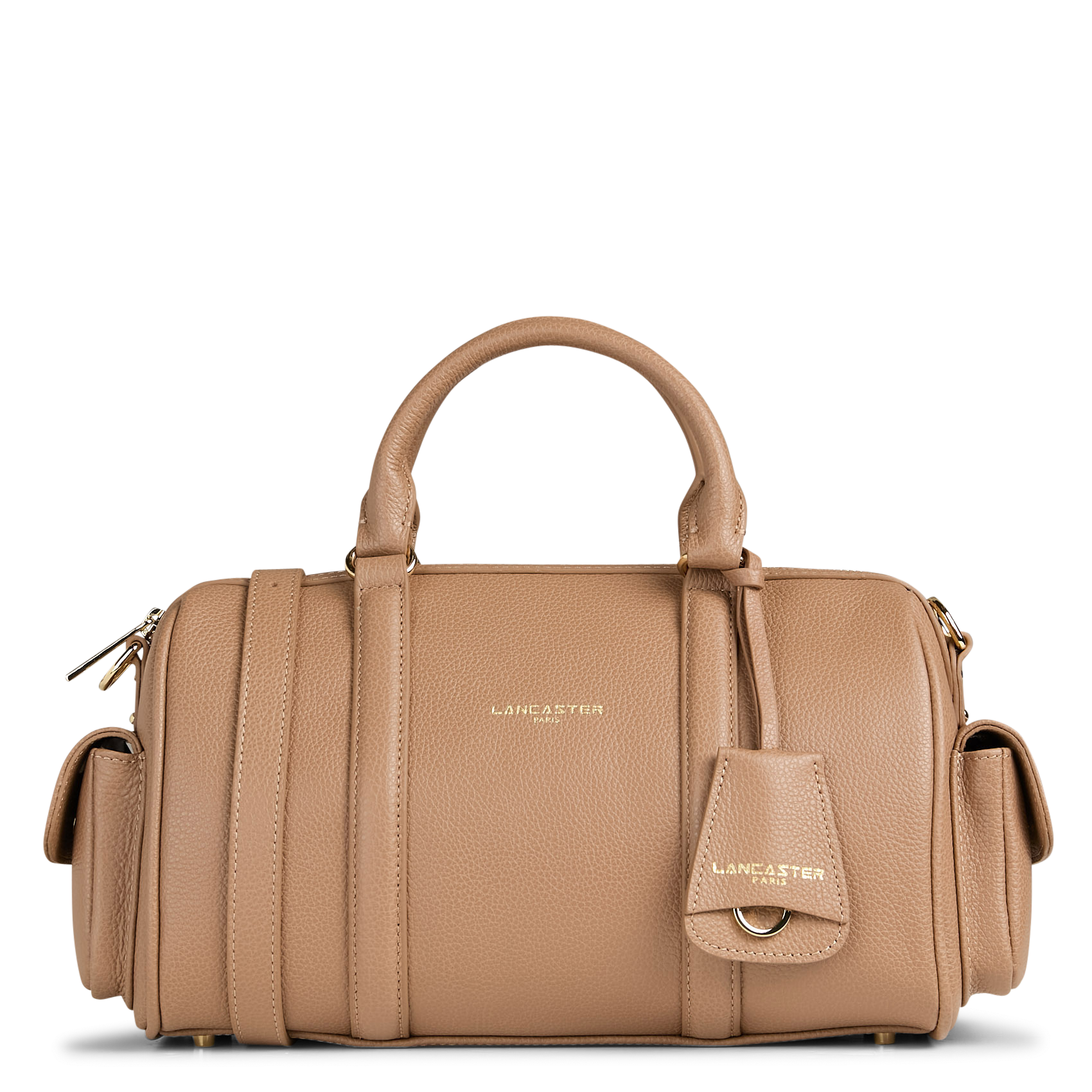 Sac polochon en cuir LANCASTER PARIS Beige