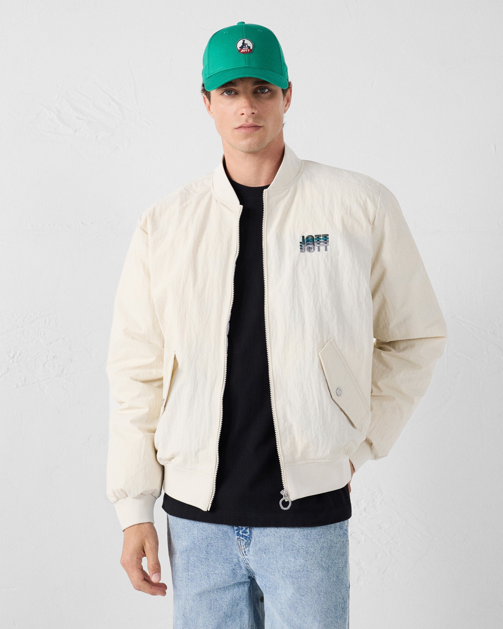 Oversized bomber jacket JOTT White