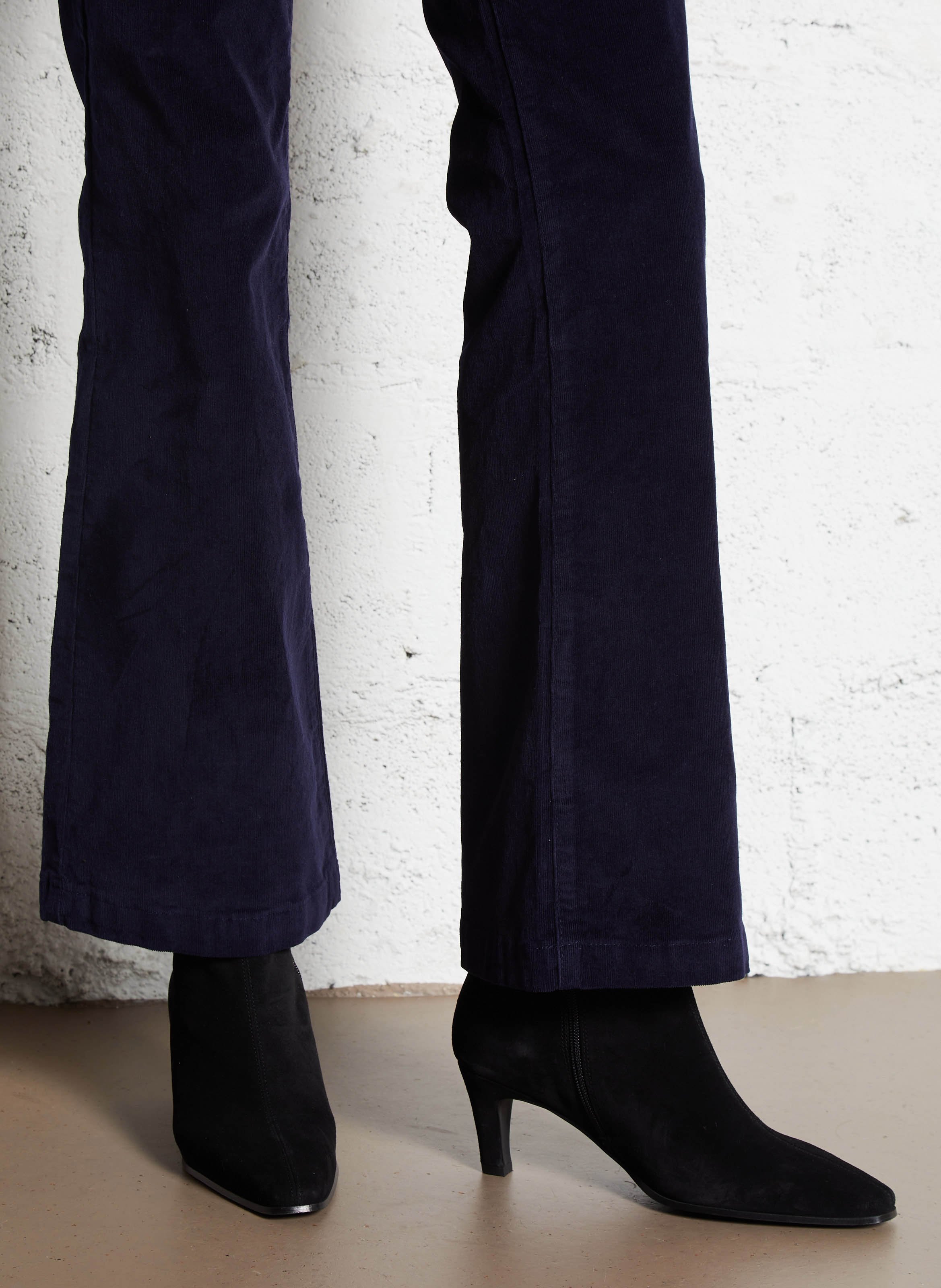 Bottines à talons en cuir velours MELLOW YELLOW Noir