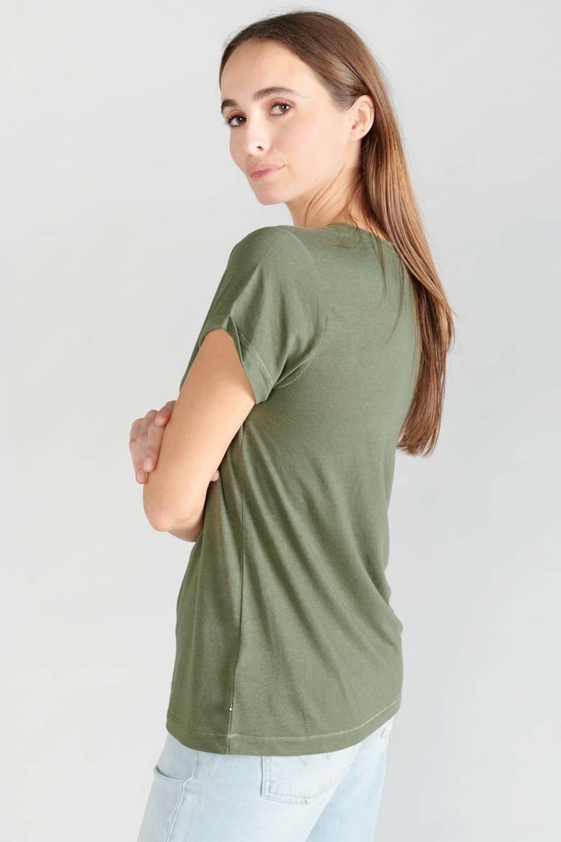 Tommy Badge T-shirt LE TEMPS DES CERISES Green