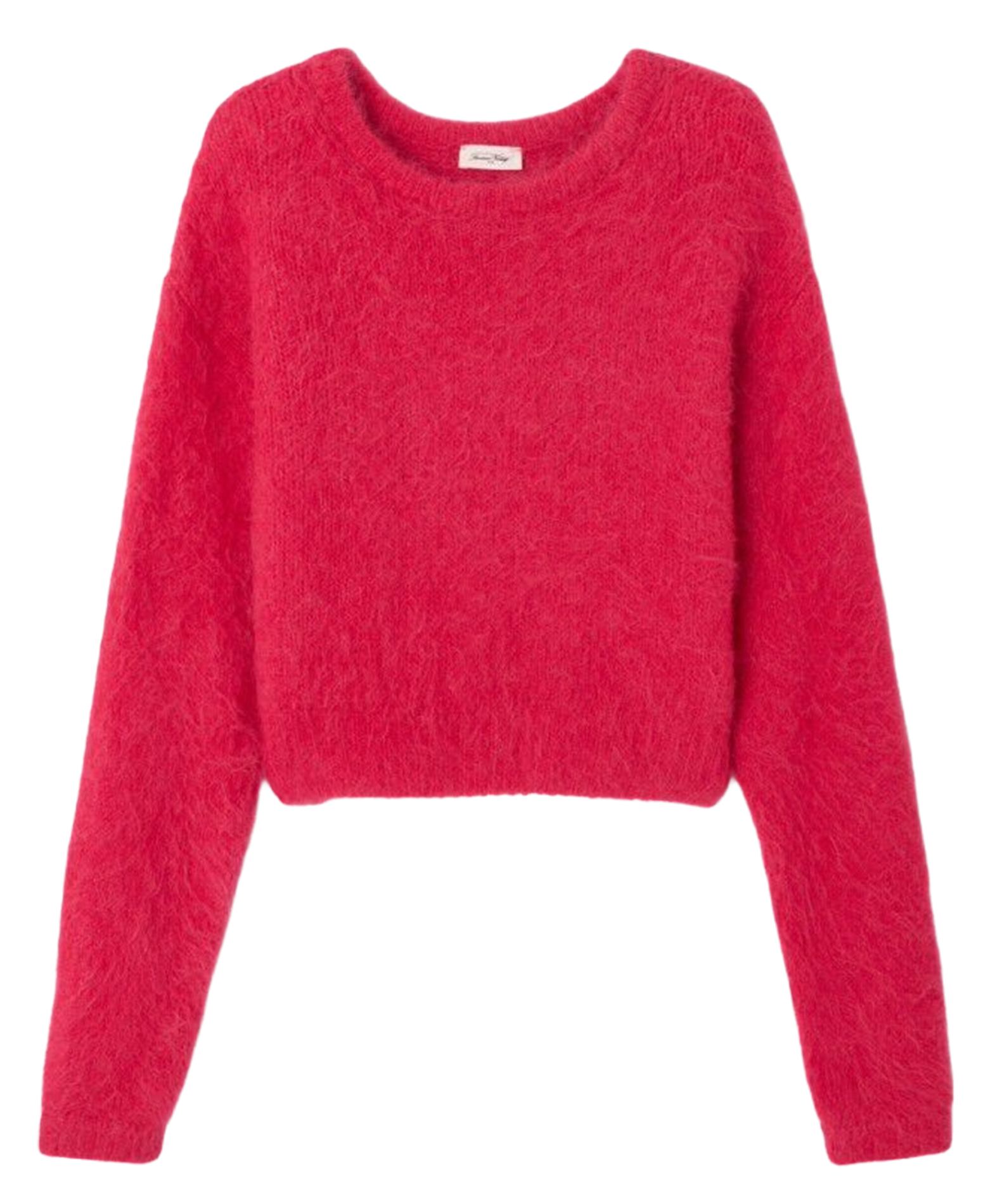 Oversized round-neck wool-blend sweater AMERICAN VINTAGE Red
