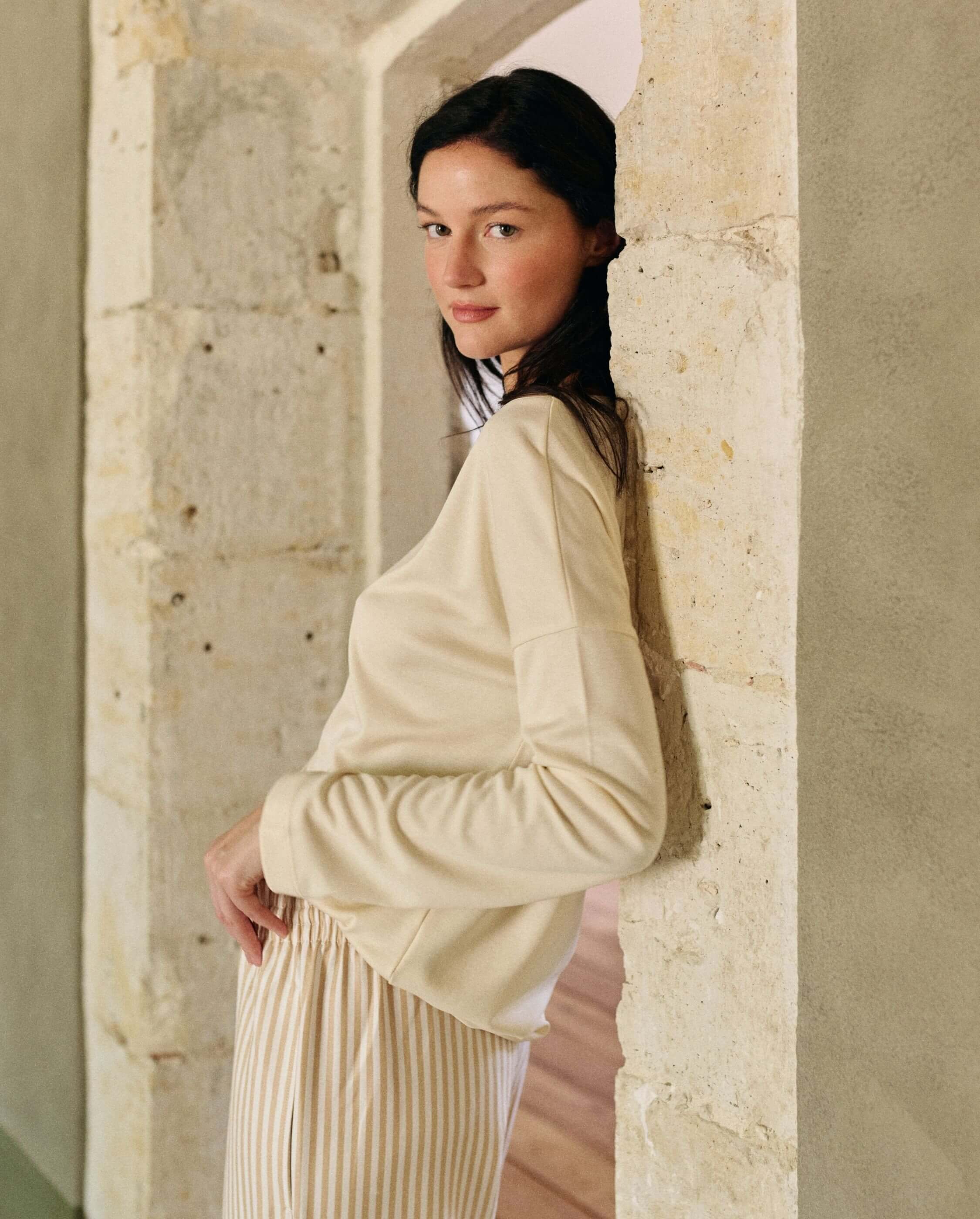 Child wool slipper, sand glitter ANGARDE Beige