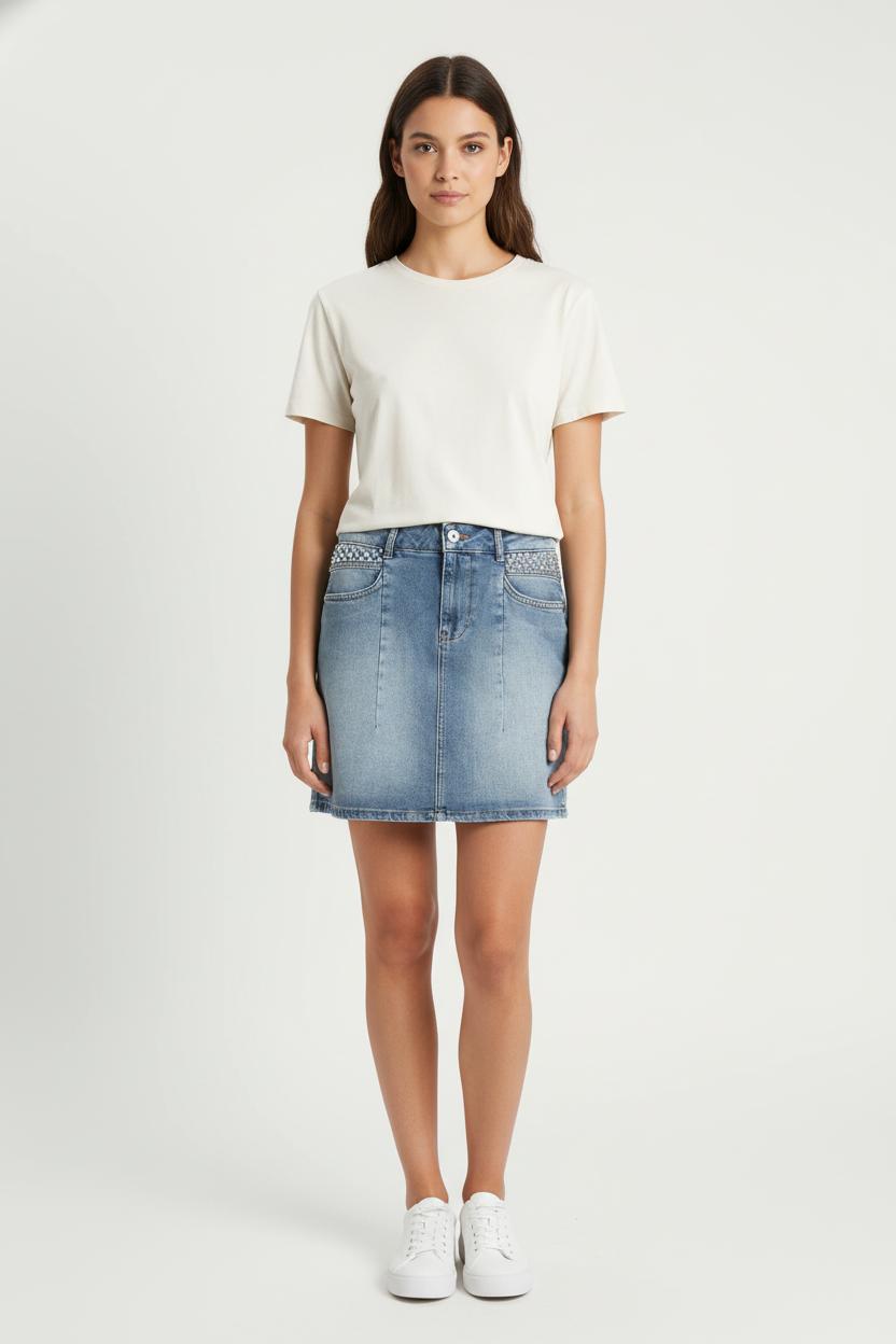 Short & midi skirt LIU JO - SECONDE MAIN Blue