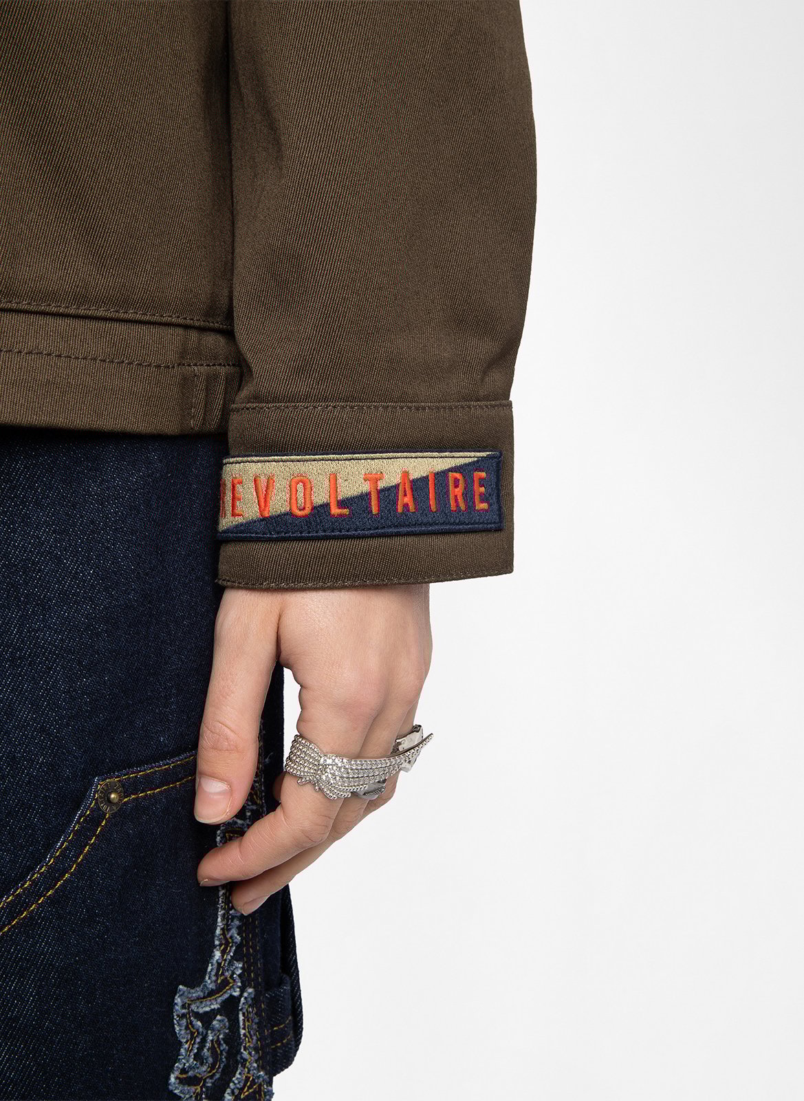 Veste droite unie en coton ZADIG&VOLTAIRE Vert