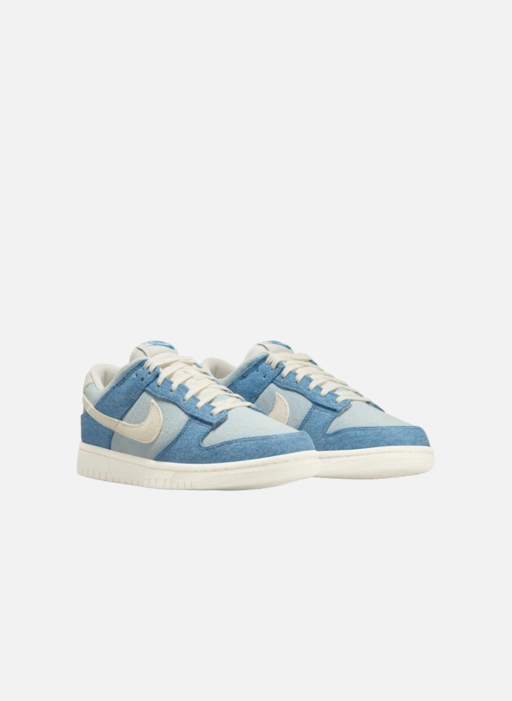Leather low-top sneakers NIKE Blue