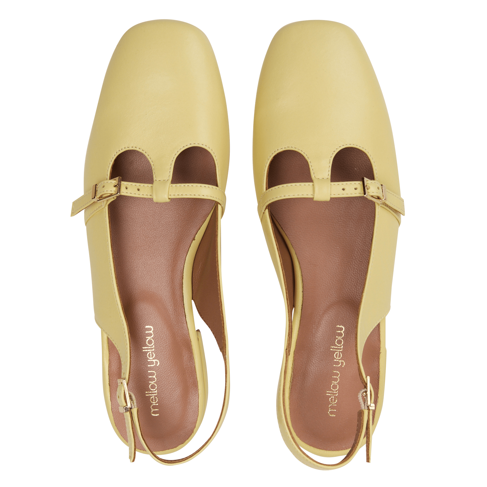 Patent leather babies slingback MELLOW YELLOW Yellow