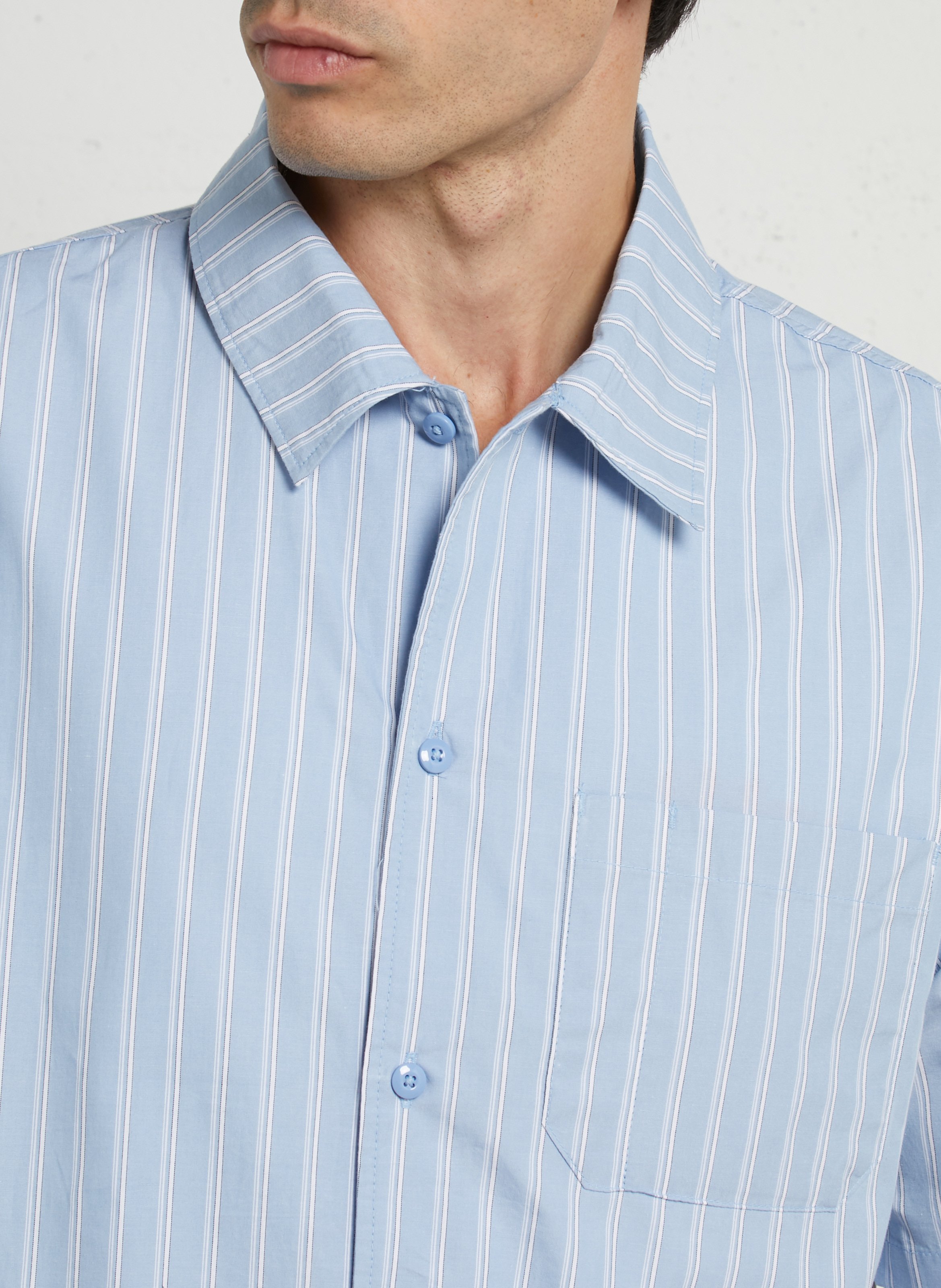 Chemise regular-fit col classique à rayures DICKIES Bleu