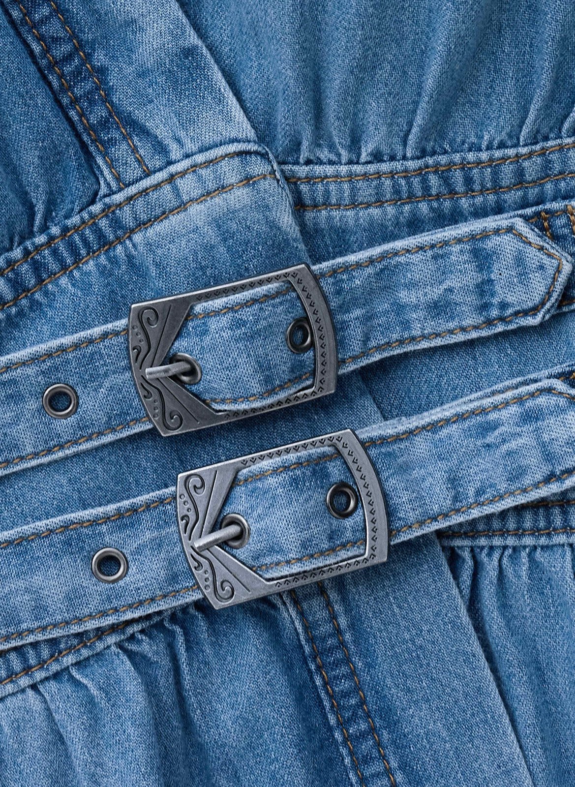 Robe midi portefeuille sans manches BA&SH Bleu