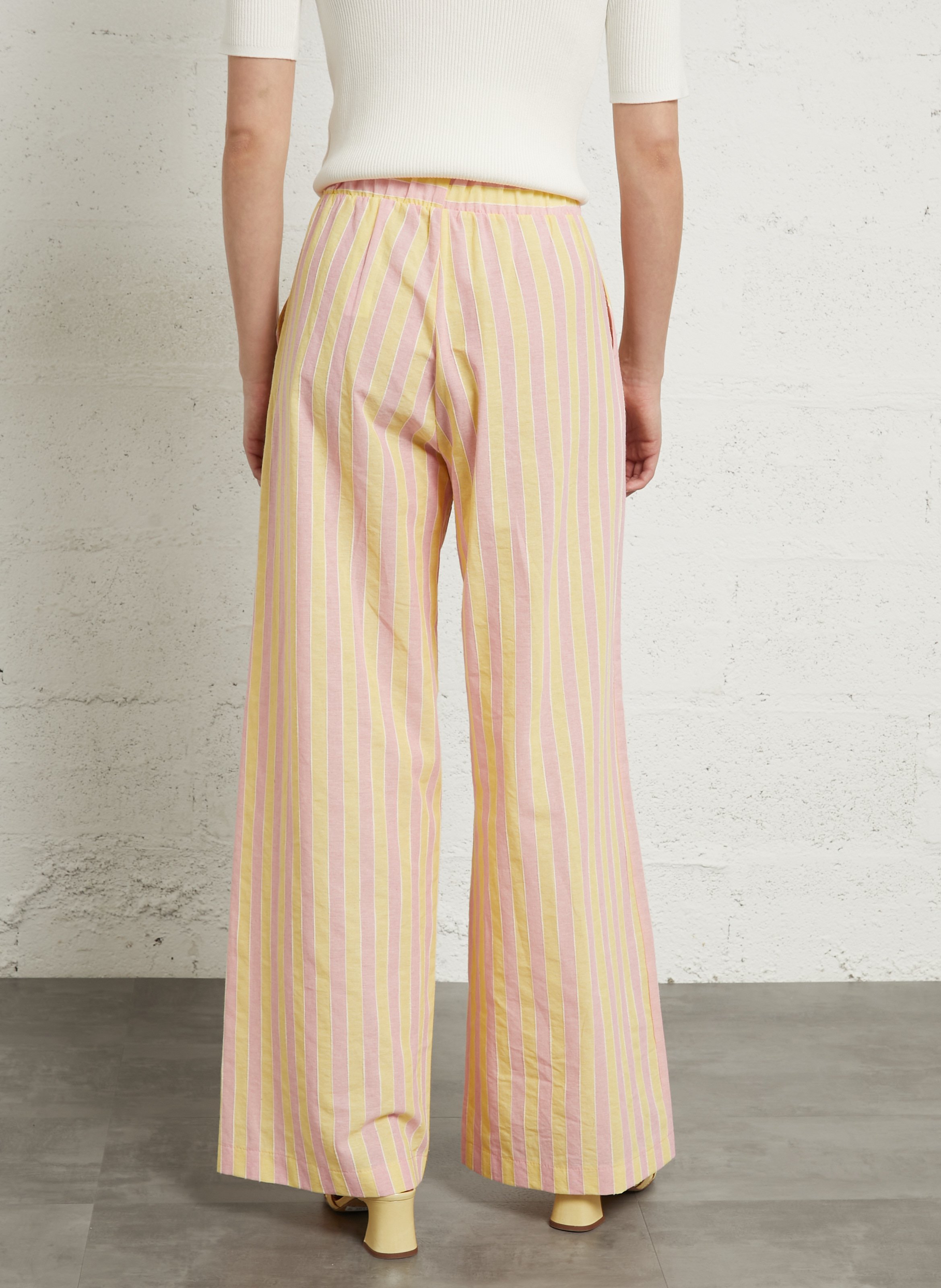 Chino van katoenmix IMPERIAL Geel