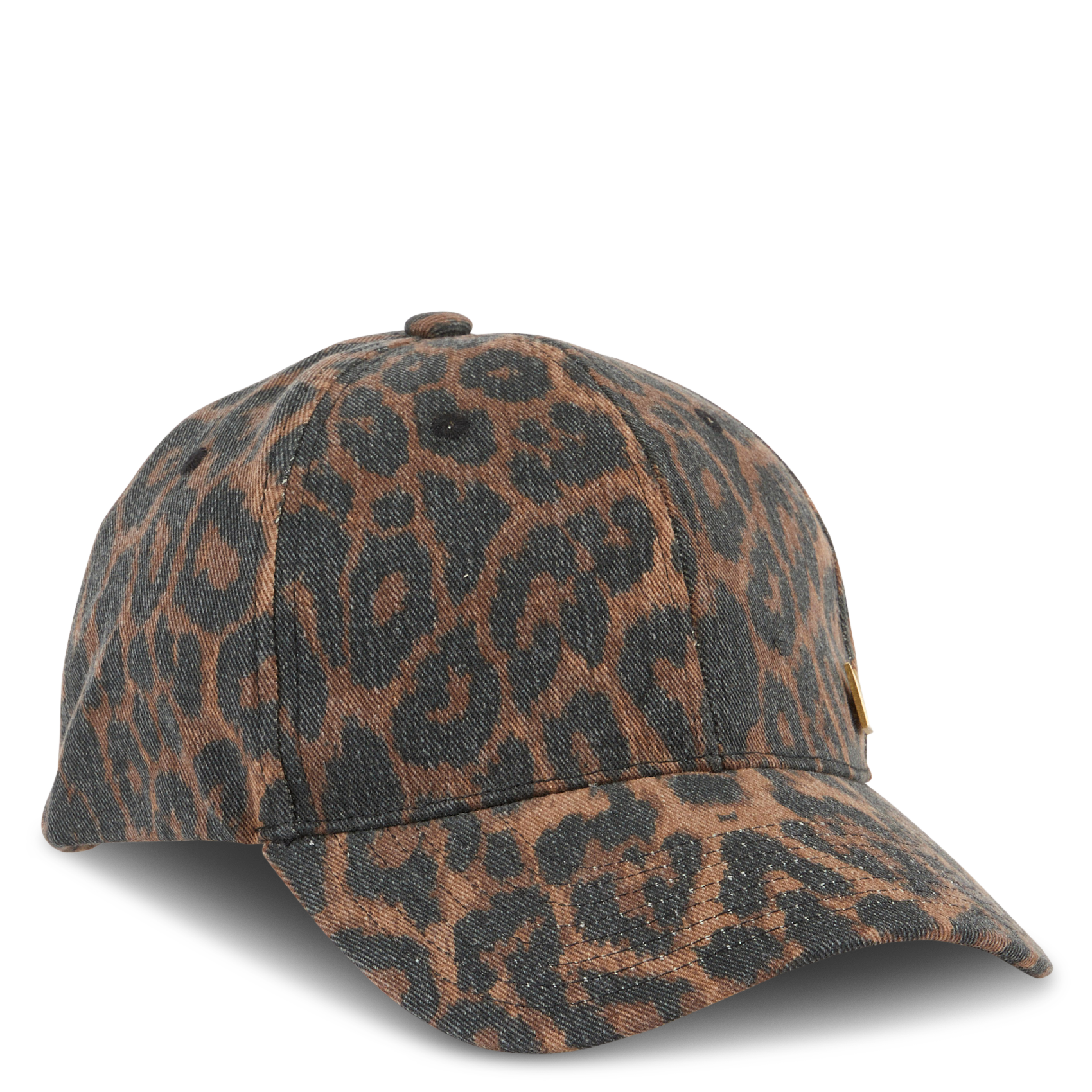 Casquette à imprimé léopard MKT Marron