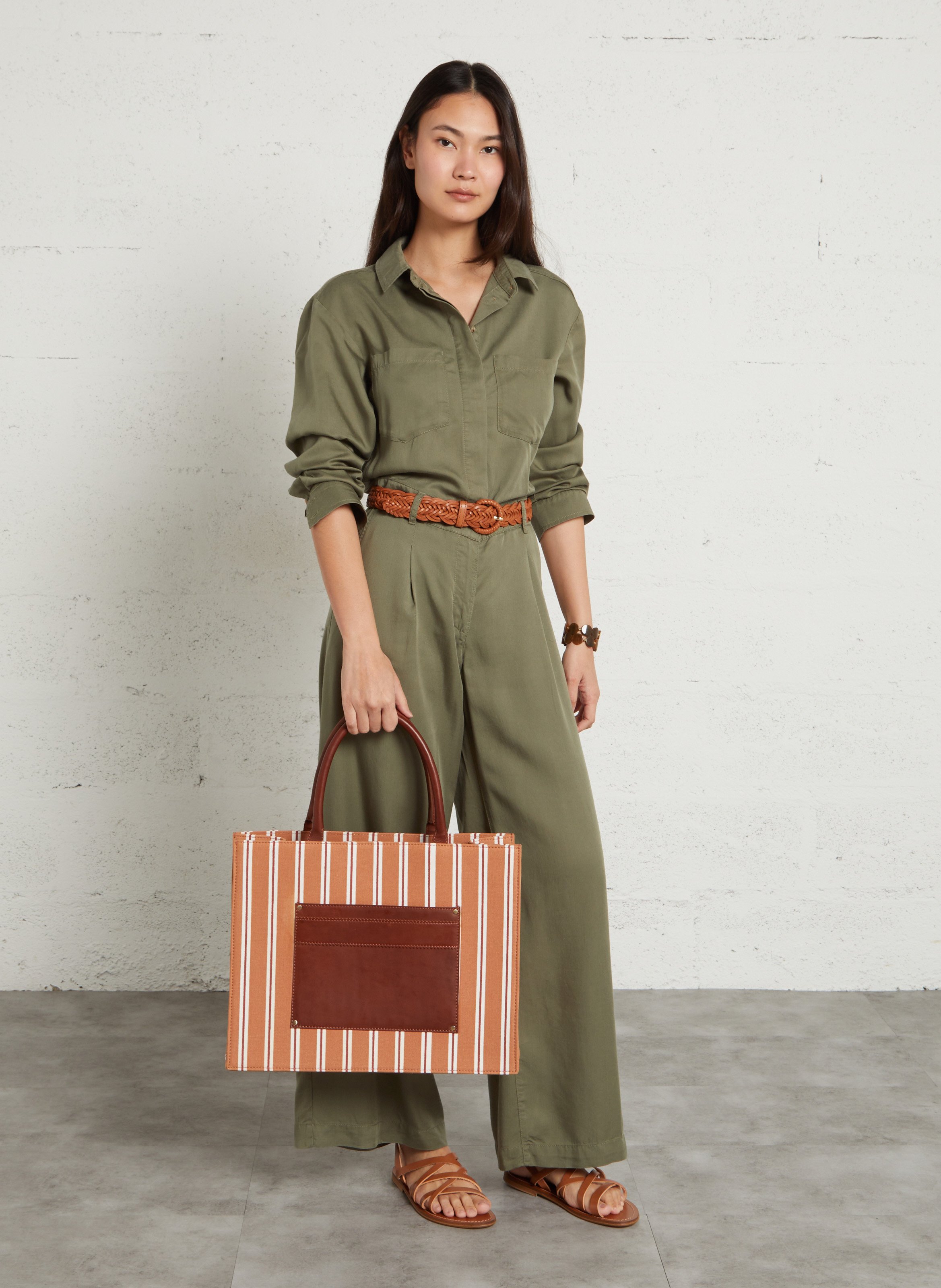 Cotton tote bag MAISON 123 Red