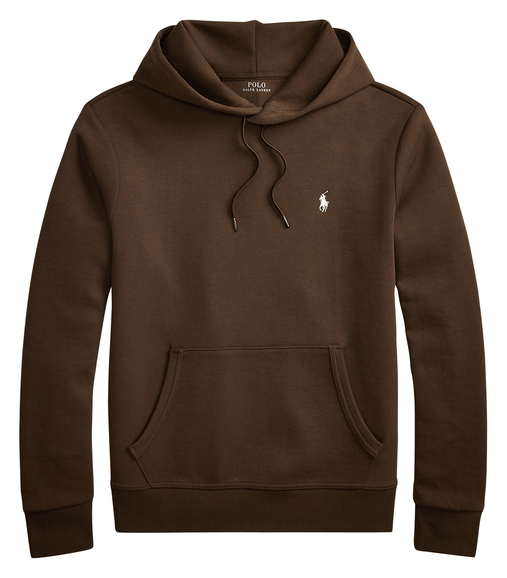 Straight cotton-blend hoodie POLO RALPH LAUREN Brown