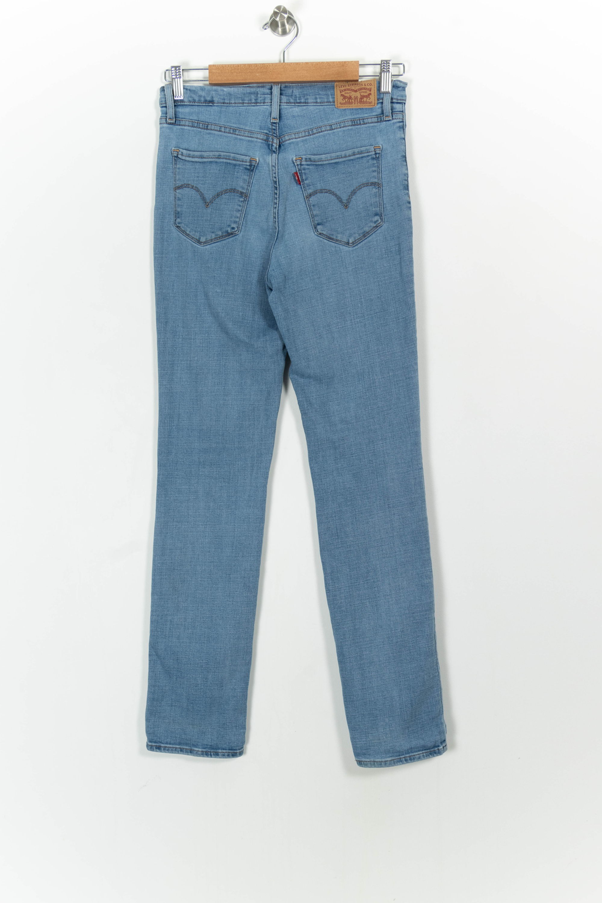 Cropped slim jeans with studs LEVI'S - Seconde main Blue