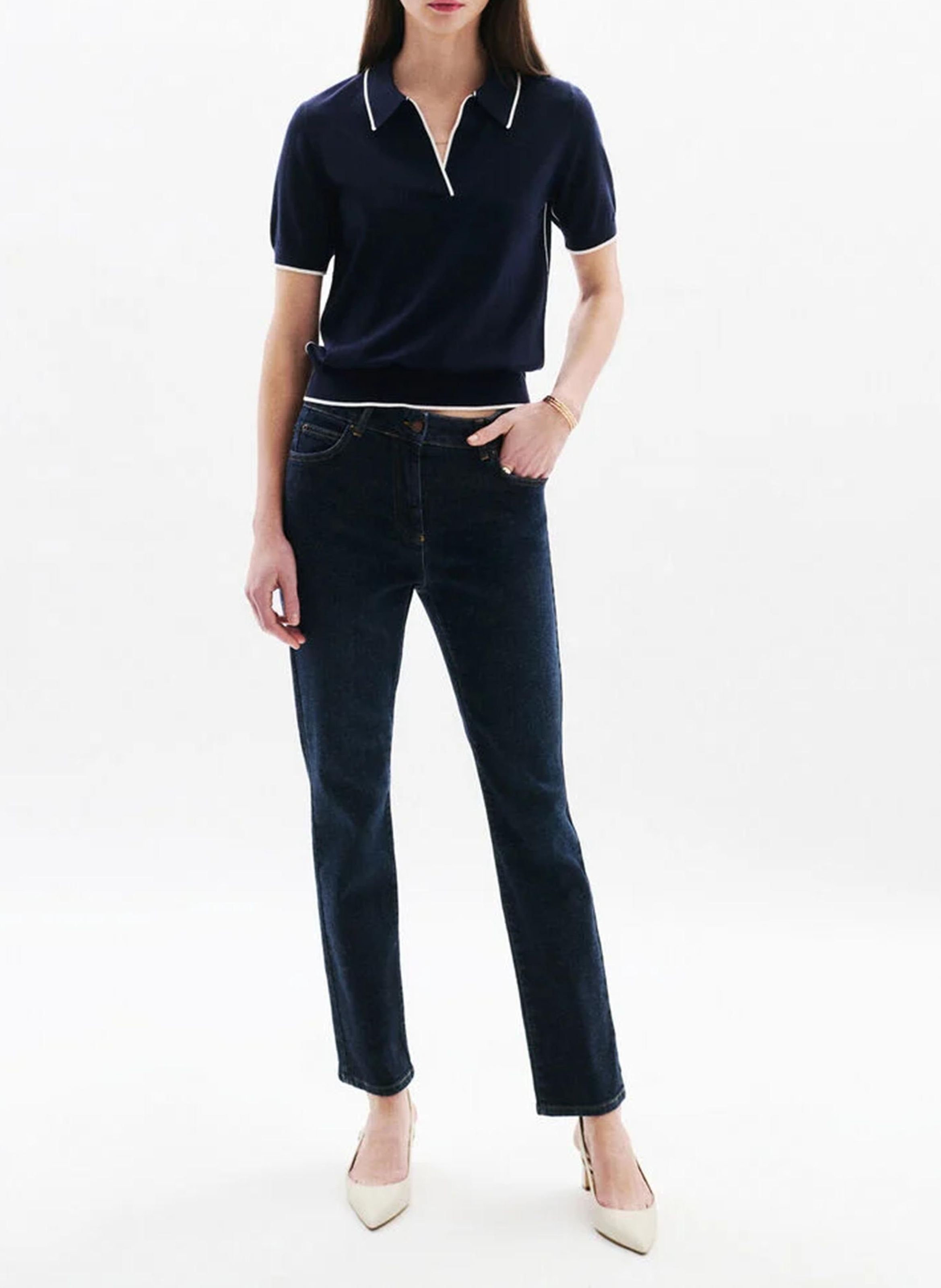 - Straight Cut Jeans
- 5 Taschen
- Gerader Schnitt
- Stone-Washed-Optik CAROLL Blau