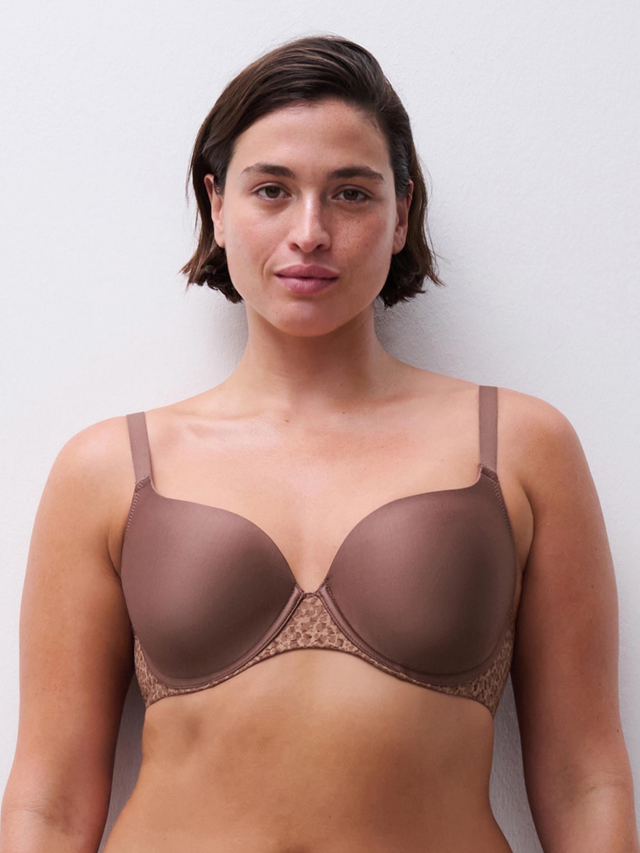 Full-cup bra CHANTELLE Brown