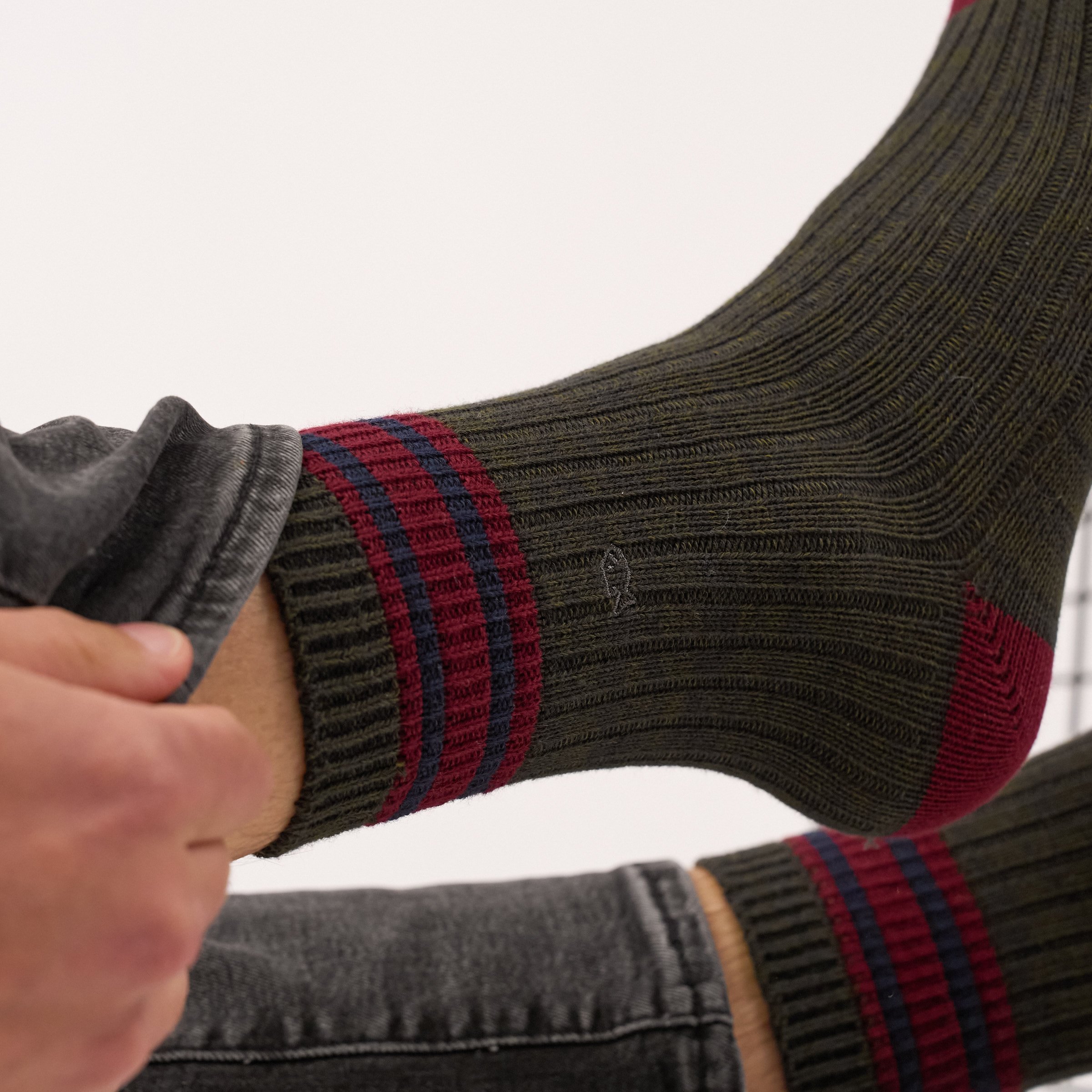 Thick cotton club socks | Green BILLYBELT Men