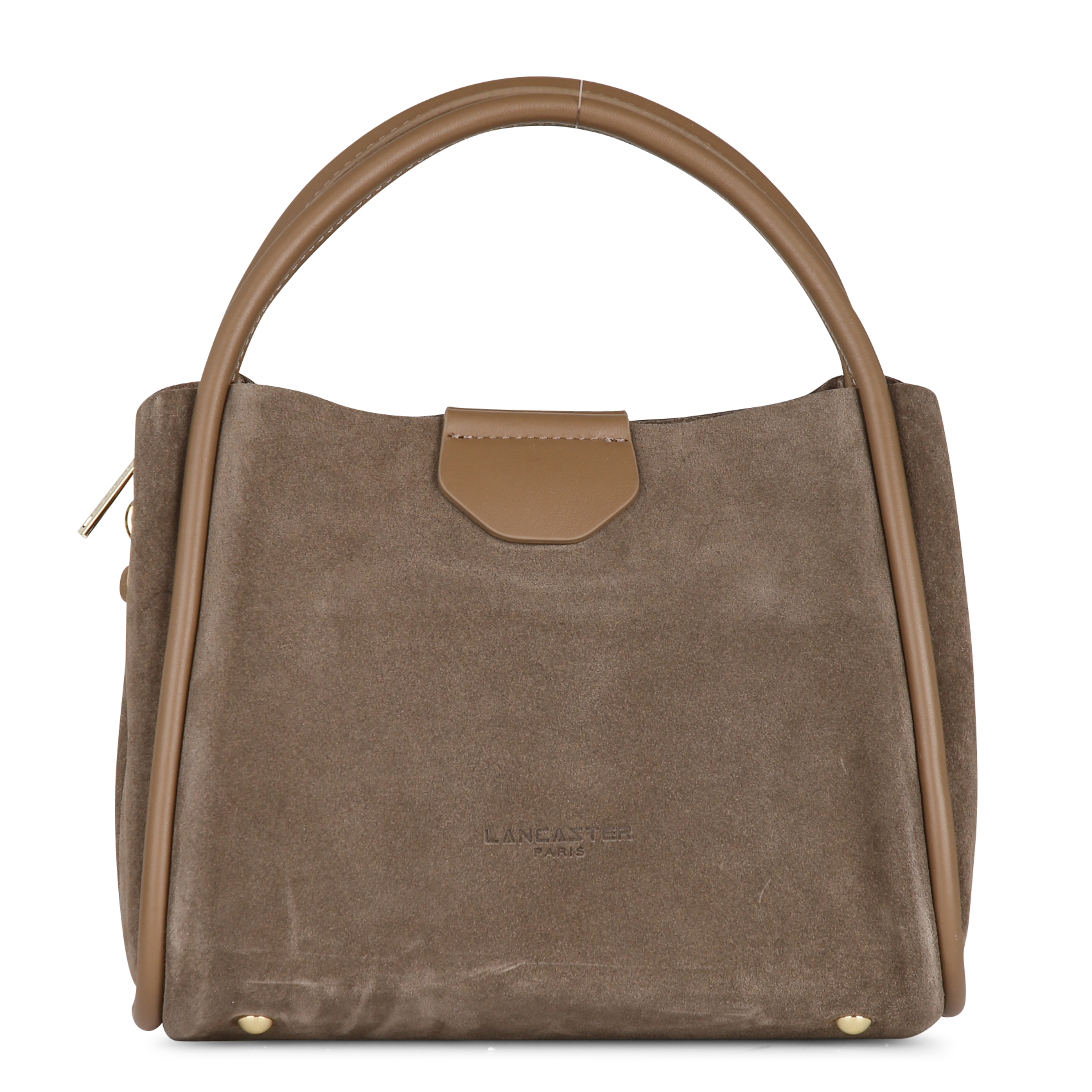 Small cowhide leather handbag LANCASTER PARIS Brown
