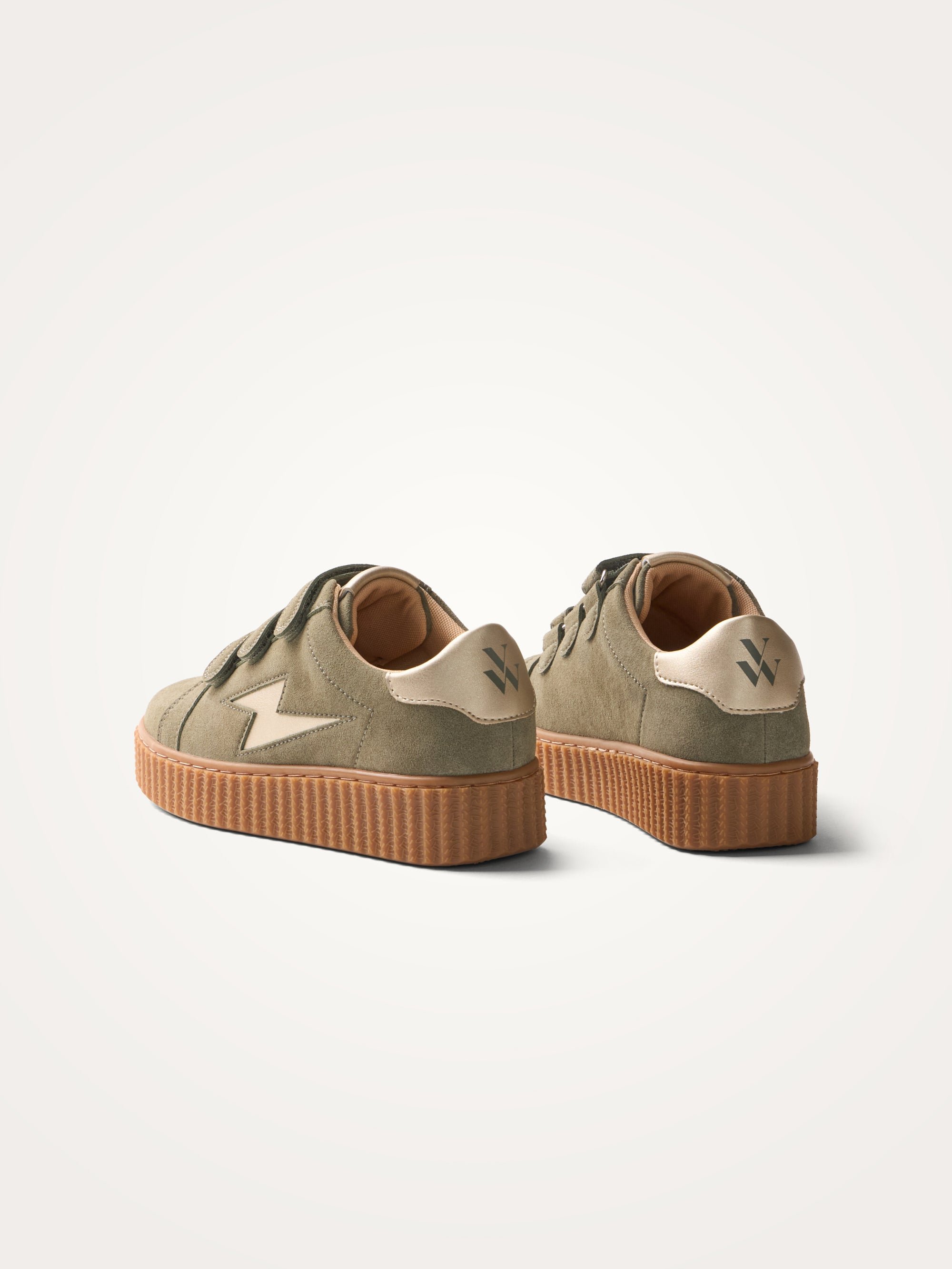 Low Velcro trainers VANESSA WU Khaki