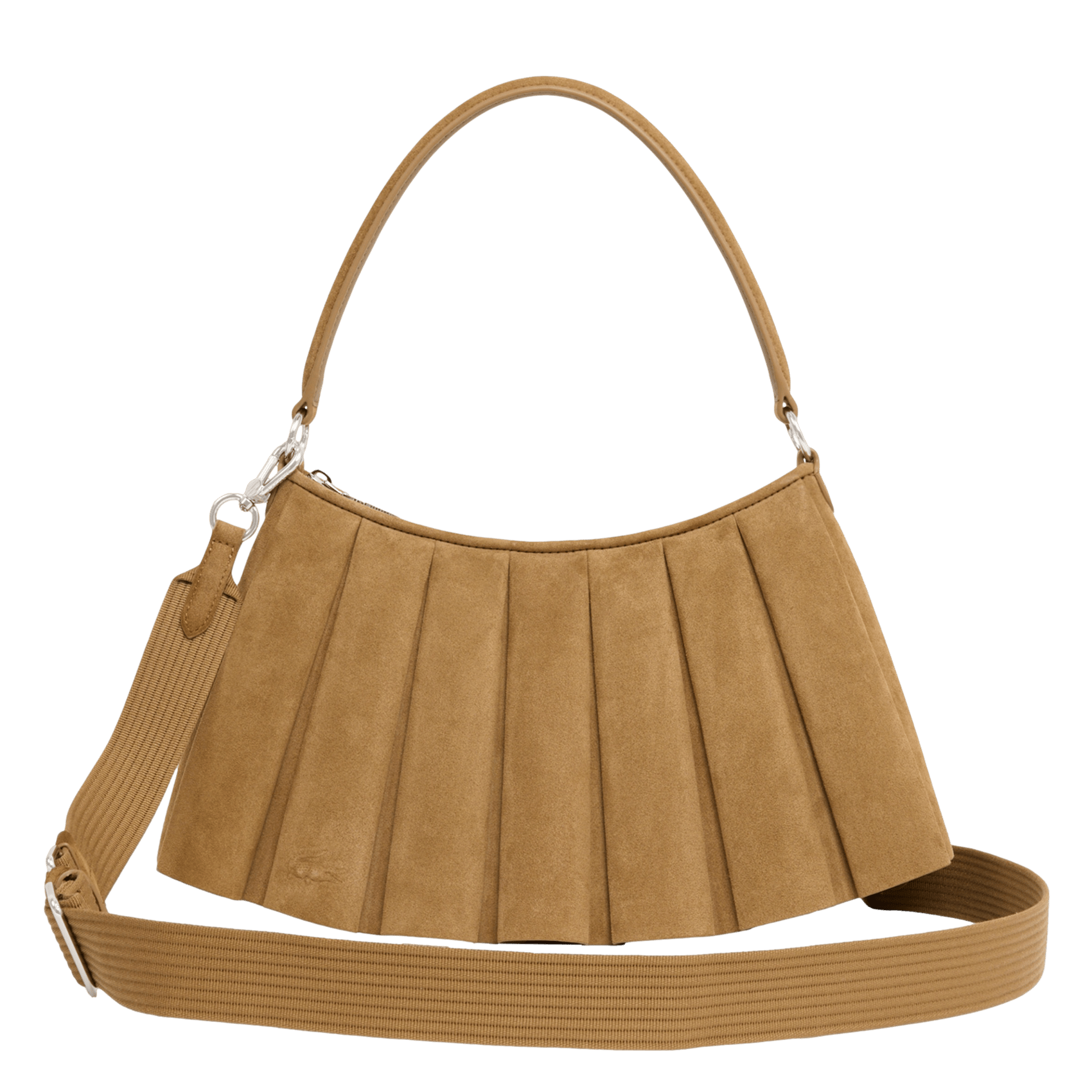 Lenglen Tasche aus gemischtem Wildleder-Leder LACOSTE Beige