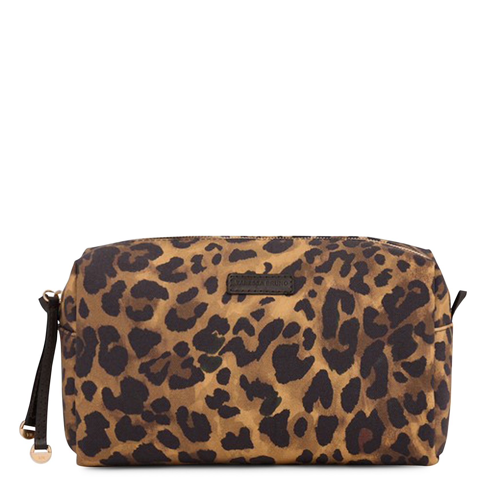 Trousse zippée léopard VANESSA BRUNO Marron