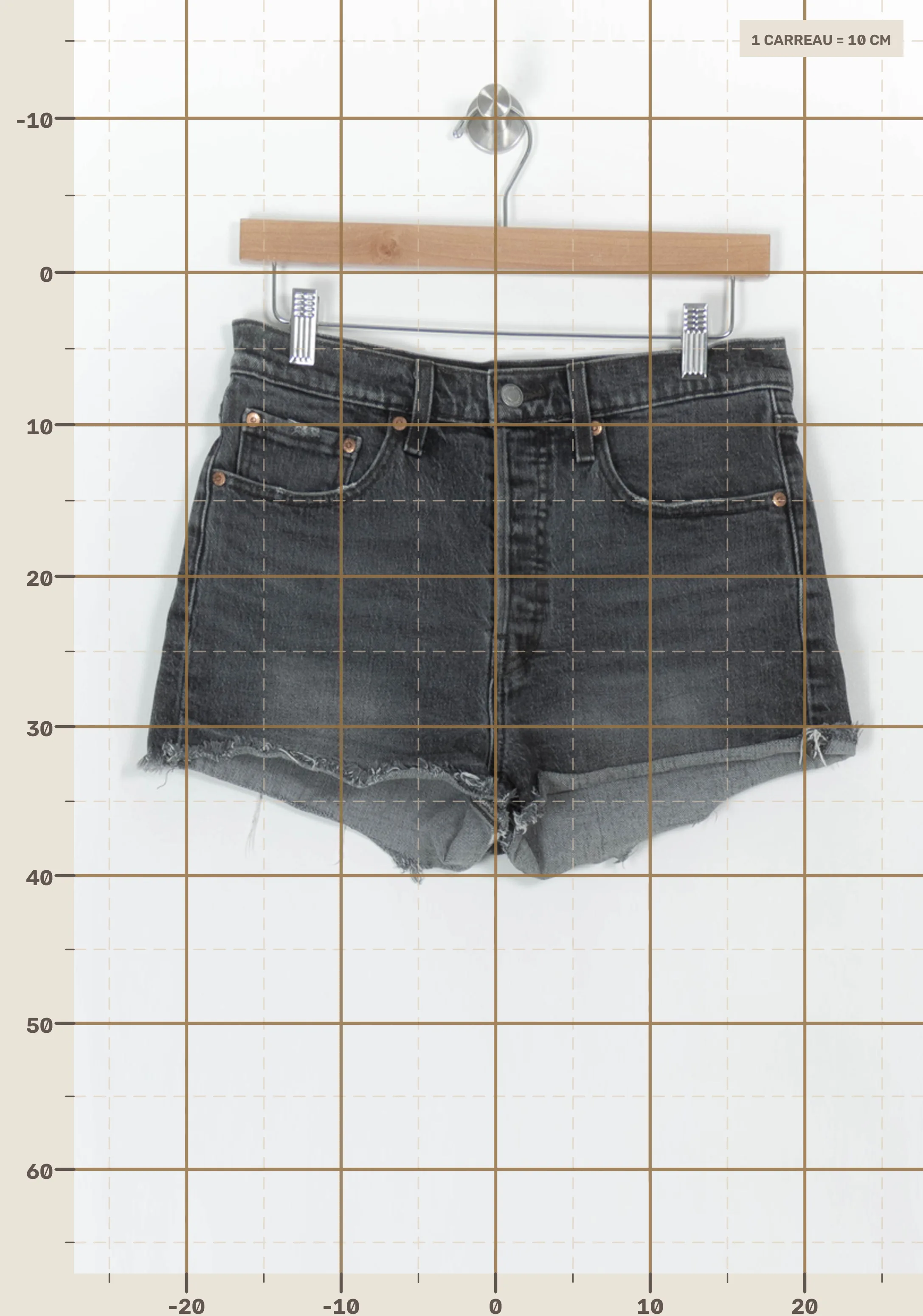 Shorts LEVI'S - Seconde main Grey