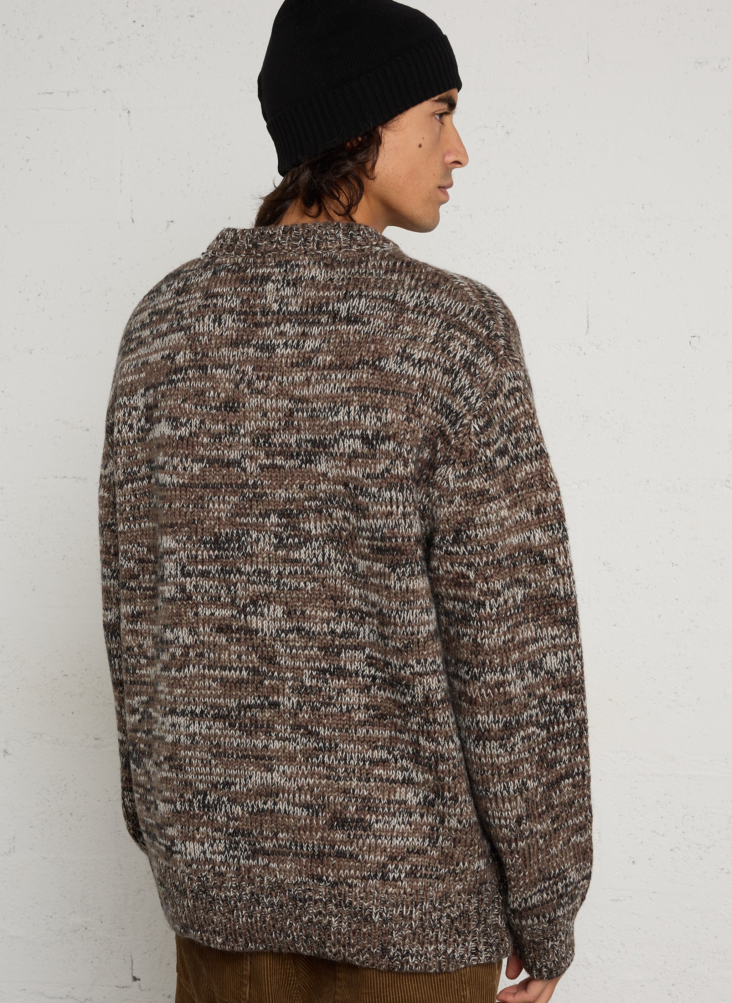Jean droit velours côtelé en coton MINIMUM Marron