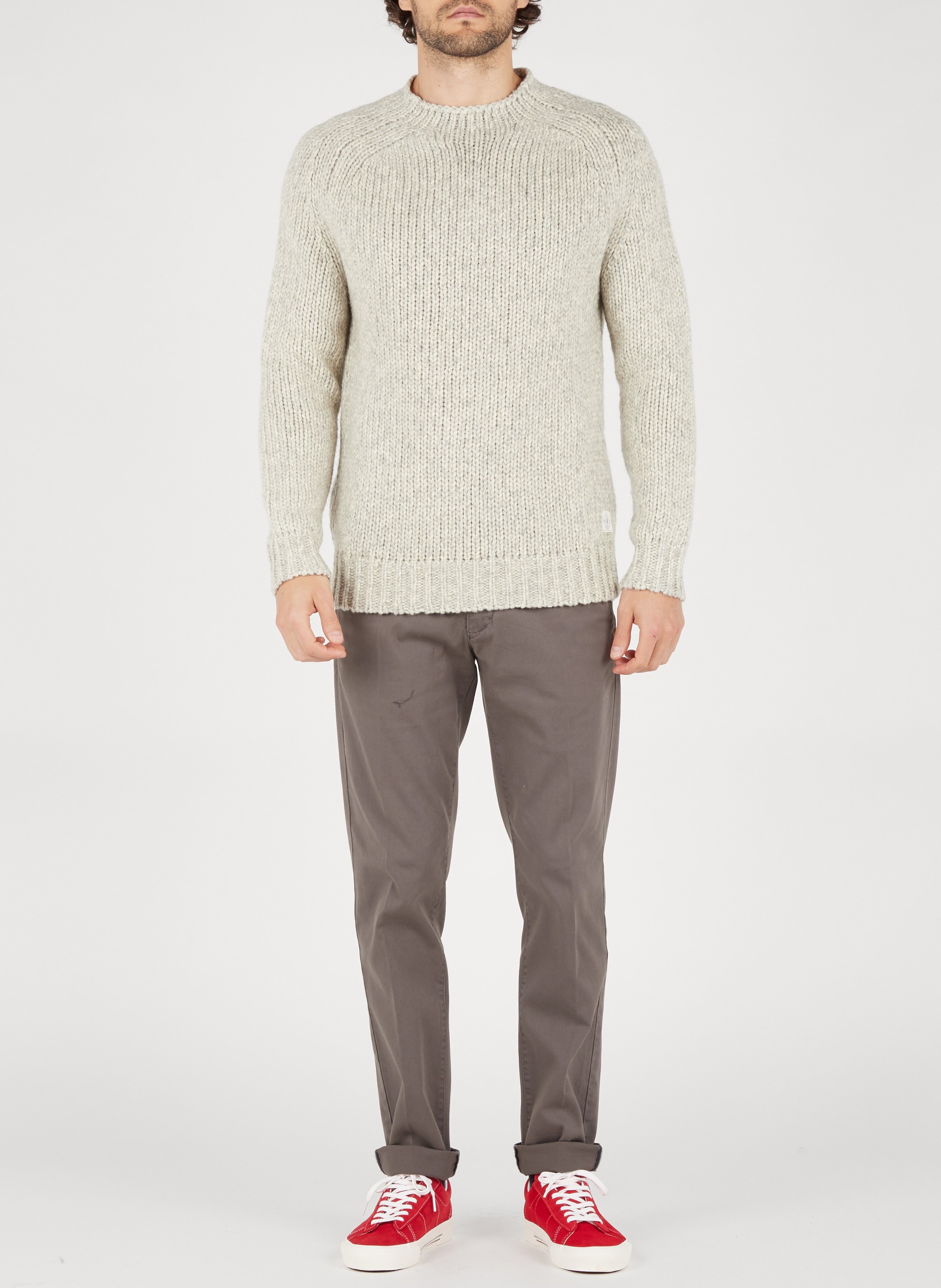 Chino slim-fit en coton mélangé MARC O'POLO Gris